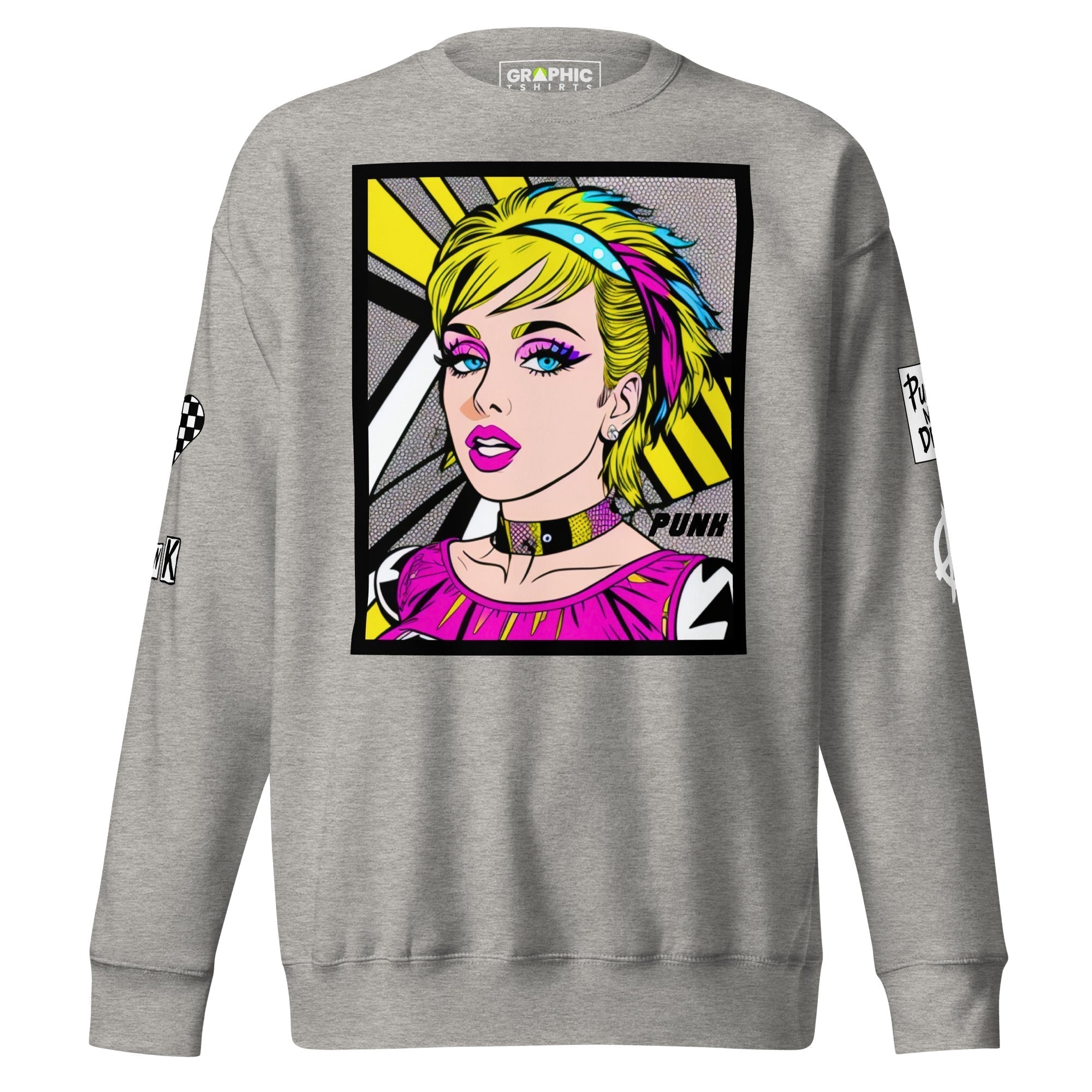 Unisex Premium Sweatshirt - Punk Pop Art Scene 11 - GRAPHIC T-SHIRTS