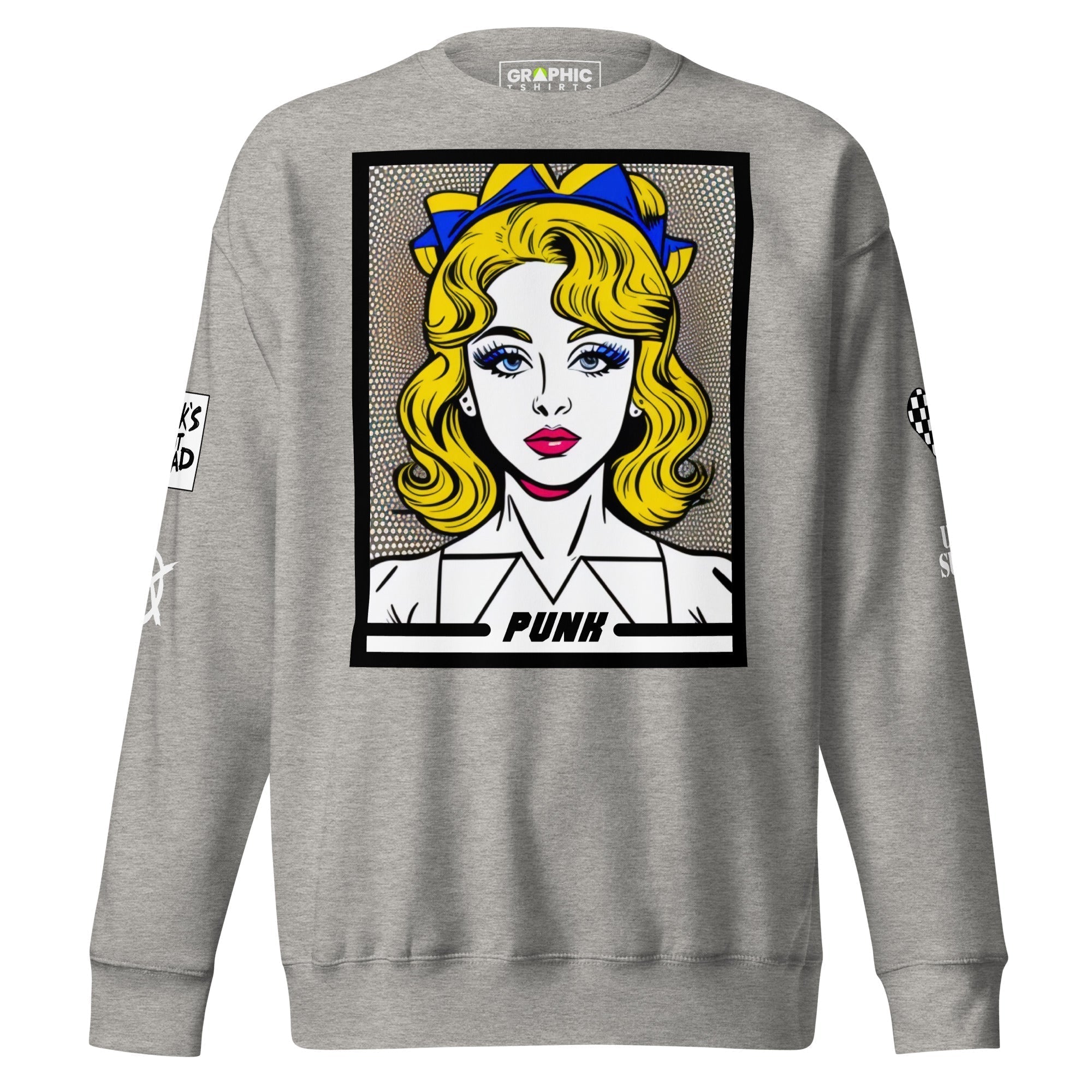 Unisex Premium Sweatshirt - Punk Pop Art Scene 12 - GRAPHIC T-SHIRTS