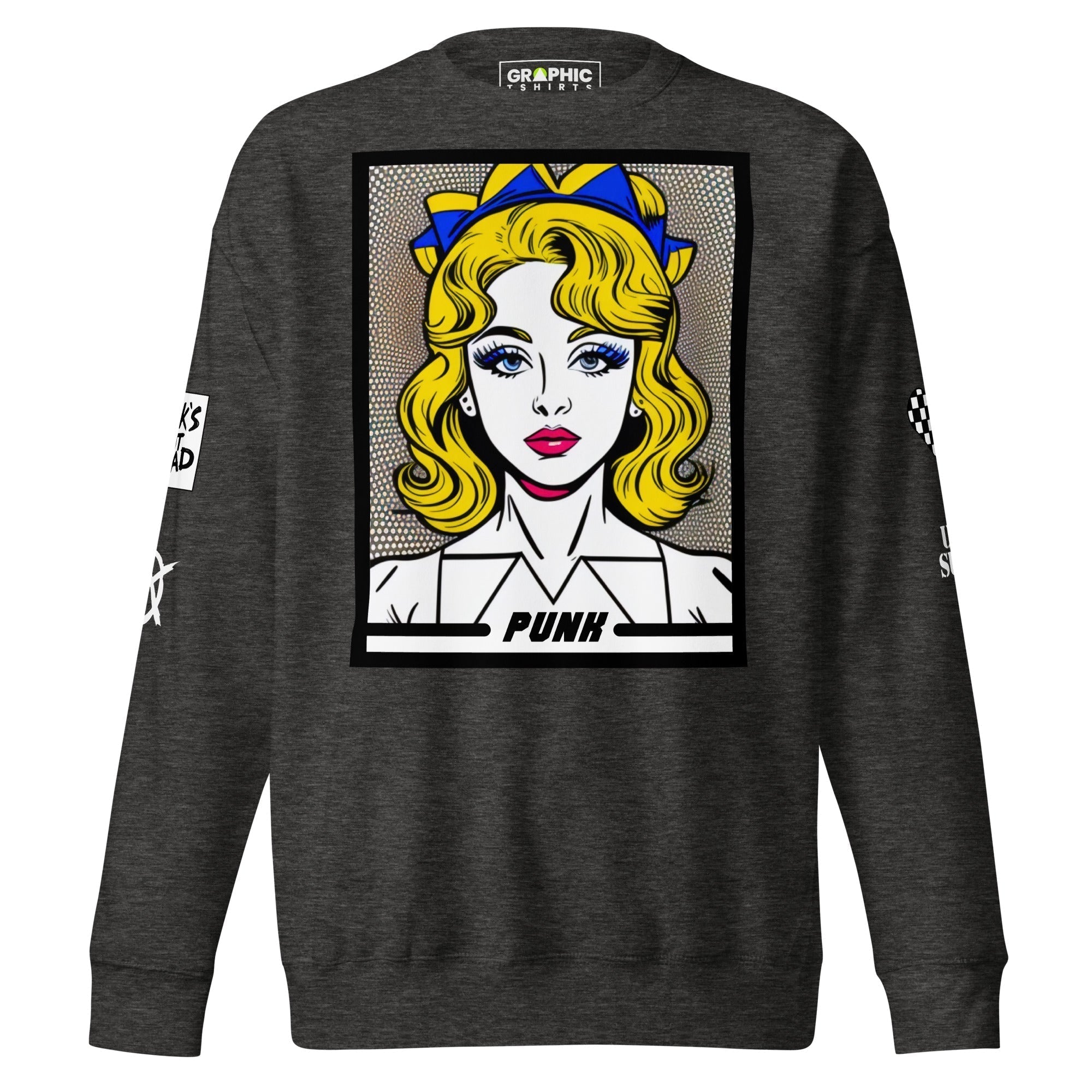 Unisex Premium Sweatshirt - Punk Pop Art Scene 12 - GRAPHIC T-SHIRTS