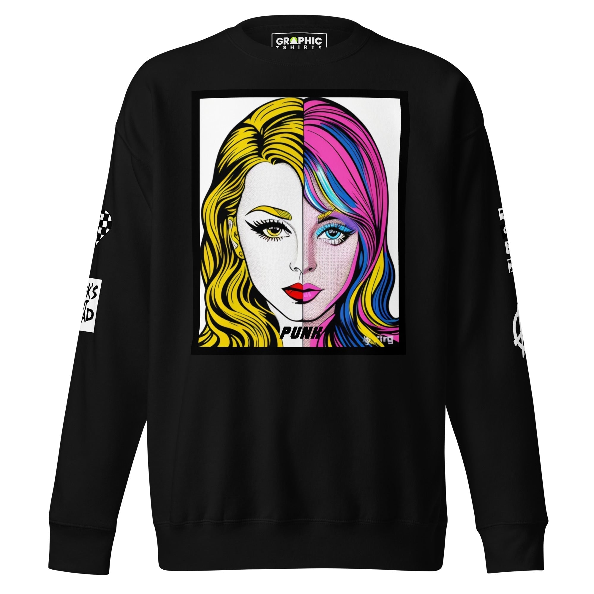 Unisex Premium Sweatshirt - Punk Pop Art Scene 16 - GRAPHIC T-SHIRTS