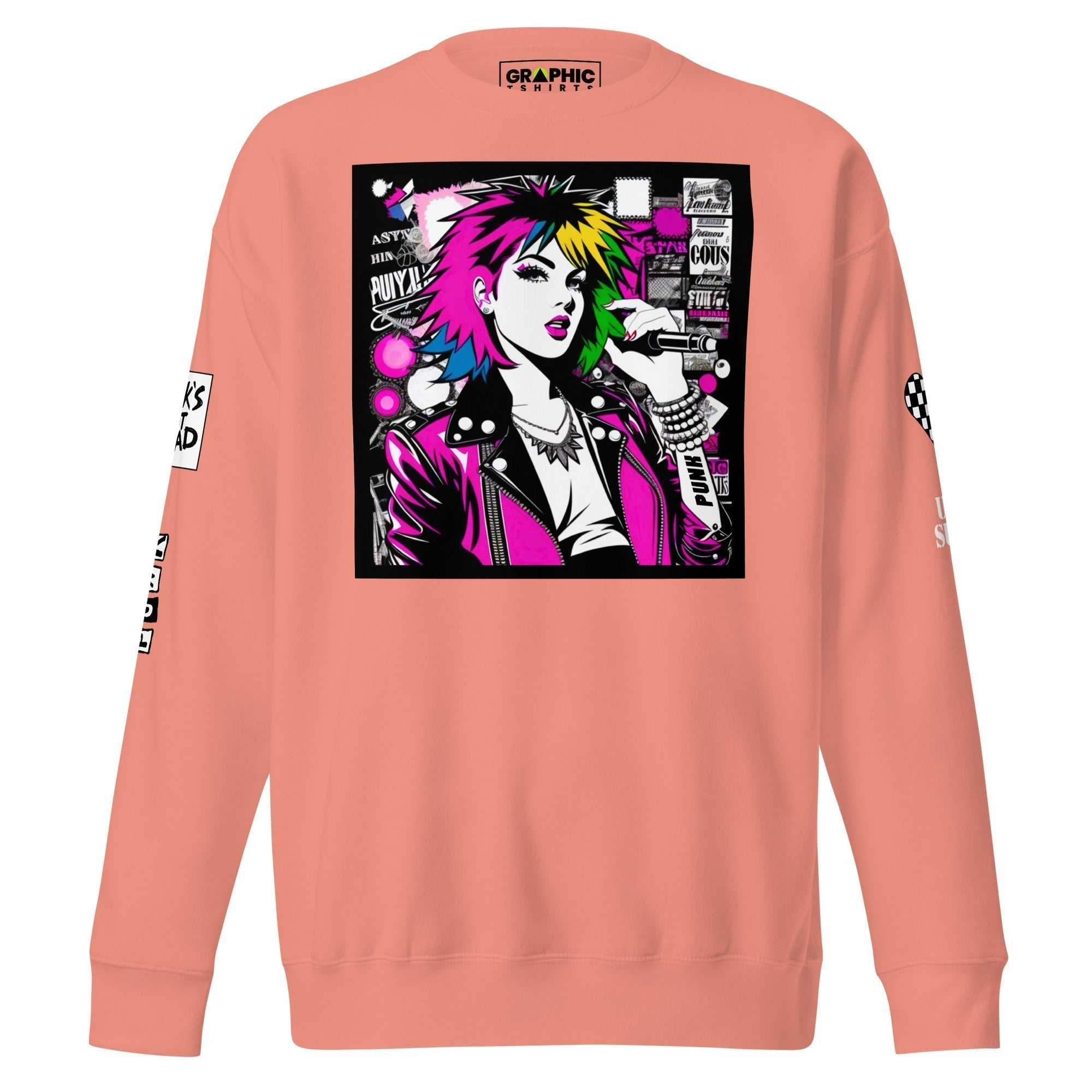 Unisex Premium Sweatshirt - Punk Pop Art Scene 17 - GRAPHIC T-SHIRTS