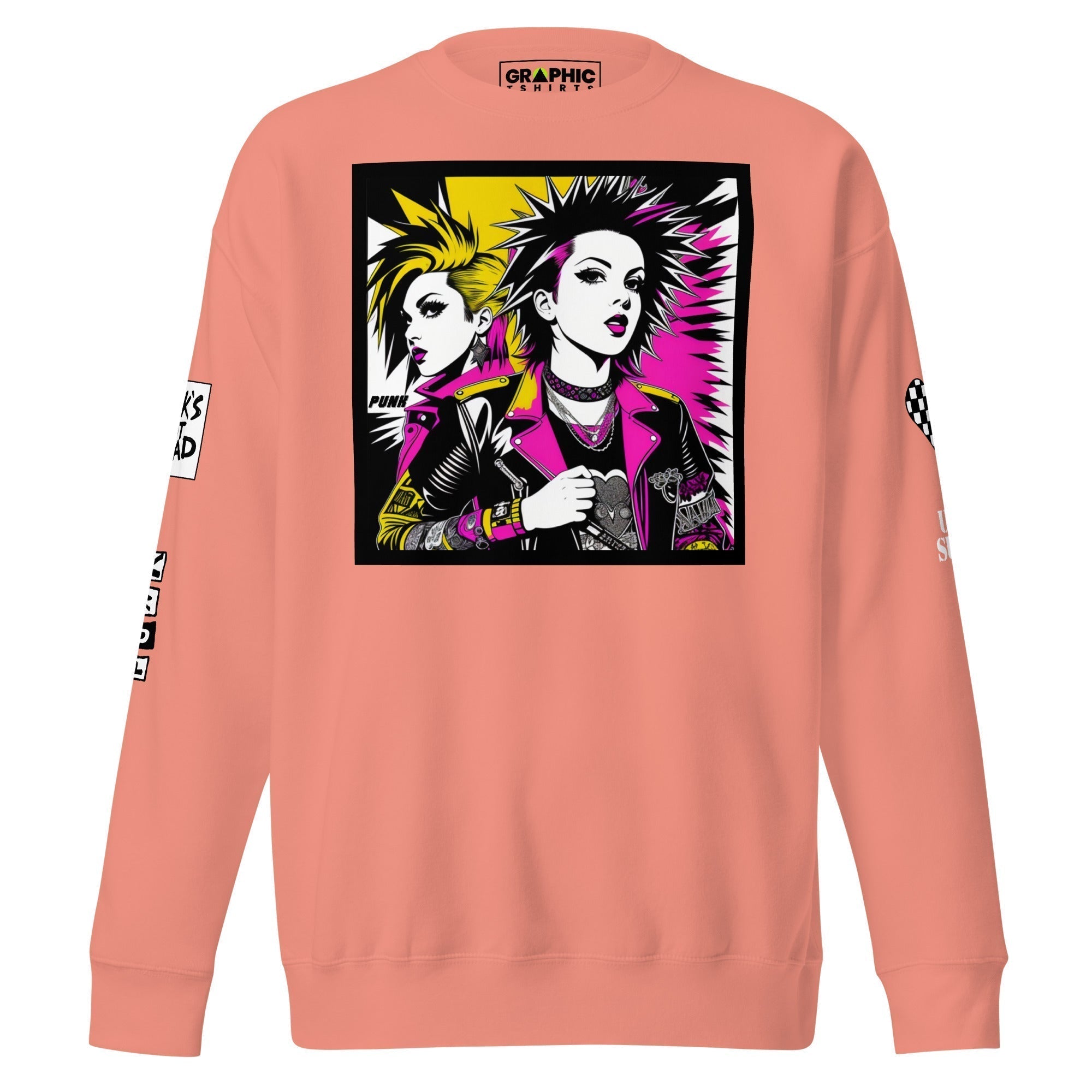 Unisex Premium Sweatshirt - Punk Pop Art Scene 18 - GRAPHIC T-SHIRTS