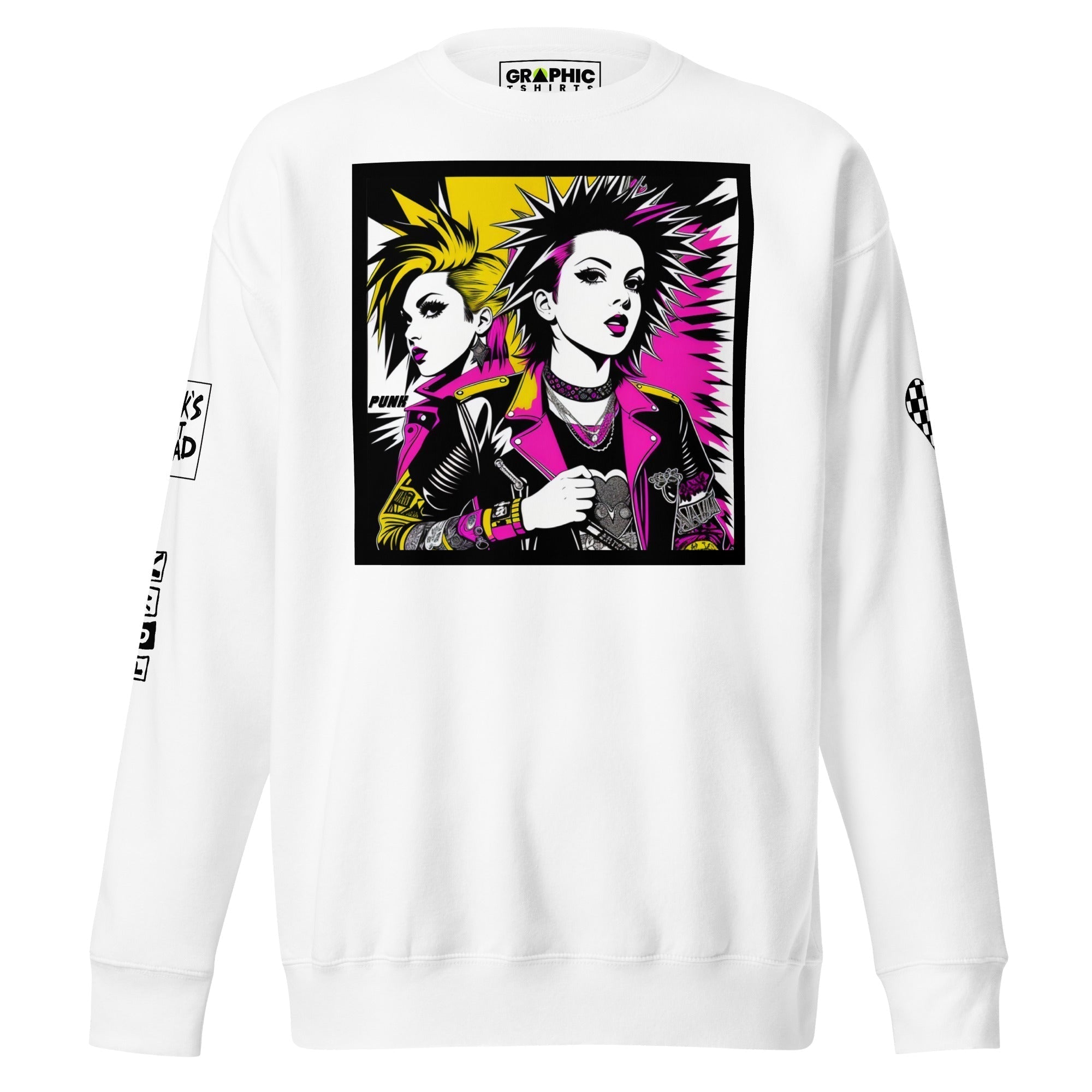 Unisex Premium Sweatshirt - Punk Pop Art Scene 18 - GRAPHIC T-SHIRTS