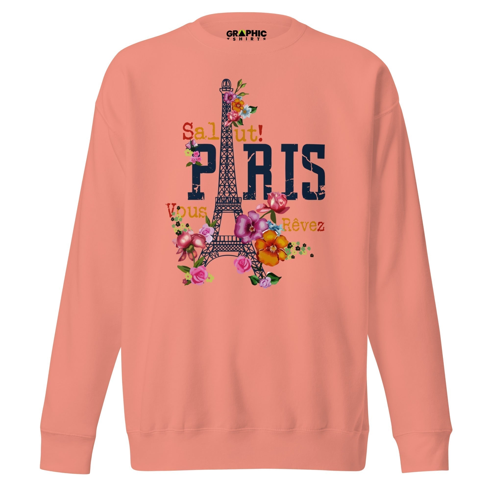 Unisex Premium Sweatshirt - Salut Paris Je Vous Revez - GRAPHIC T-SHIRTS