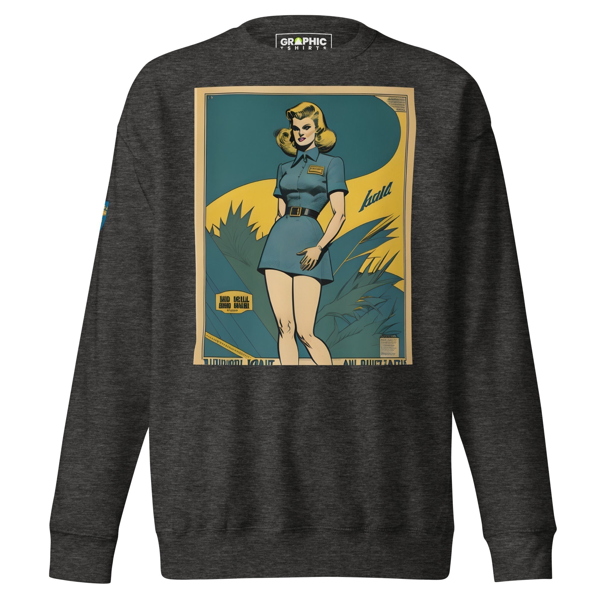 Unisex Premium Sweatshirt - Swedish Vintage Fashion Series v.11 - GRAPHIC T-SHIRTS
