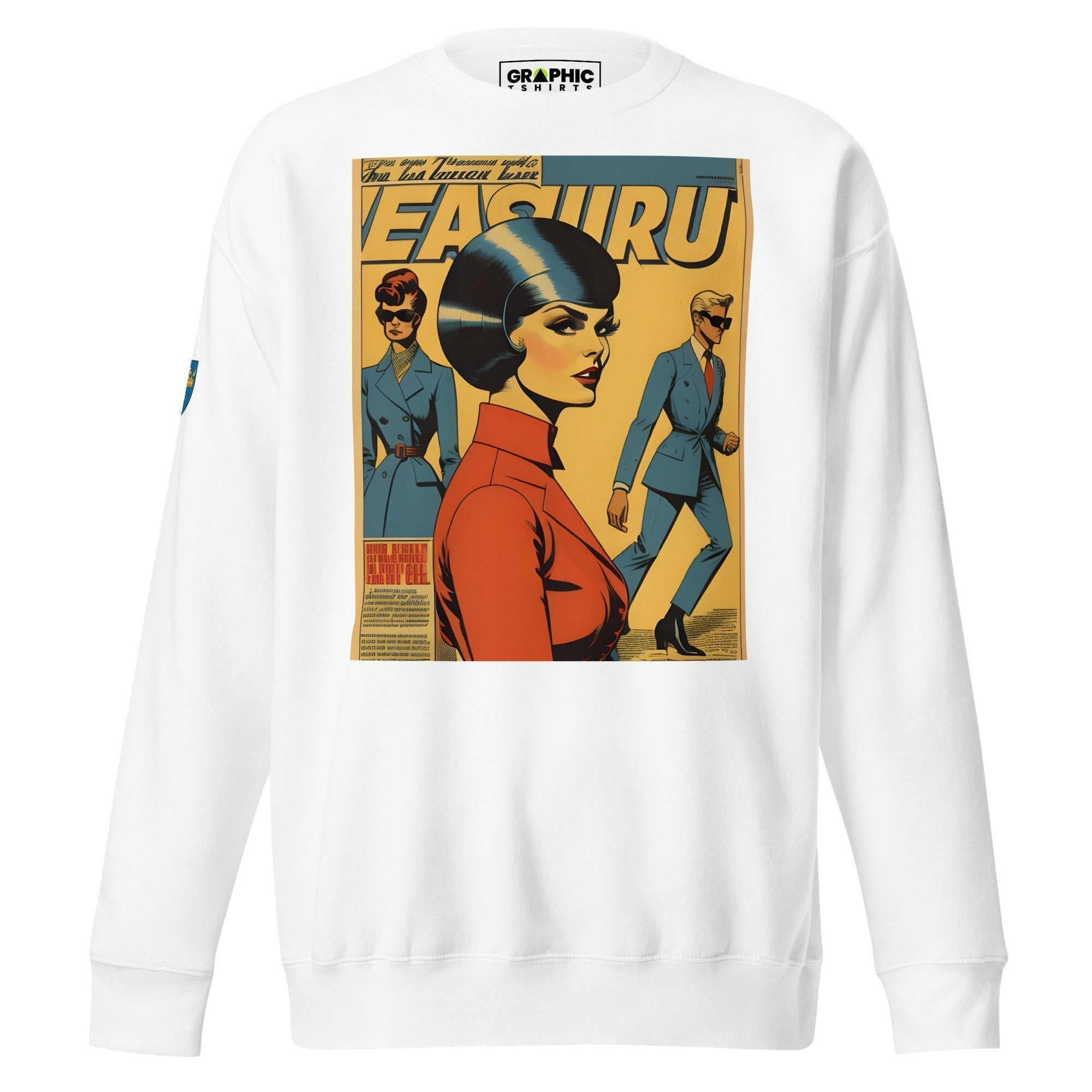 Unisex Premium Sweatshirt - Swedish Vintage Fashion Series v.13 - GRAPHIC T-SHIRTS