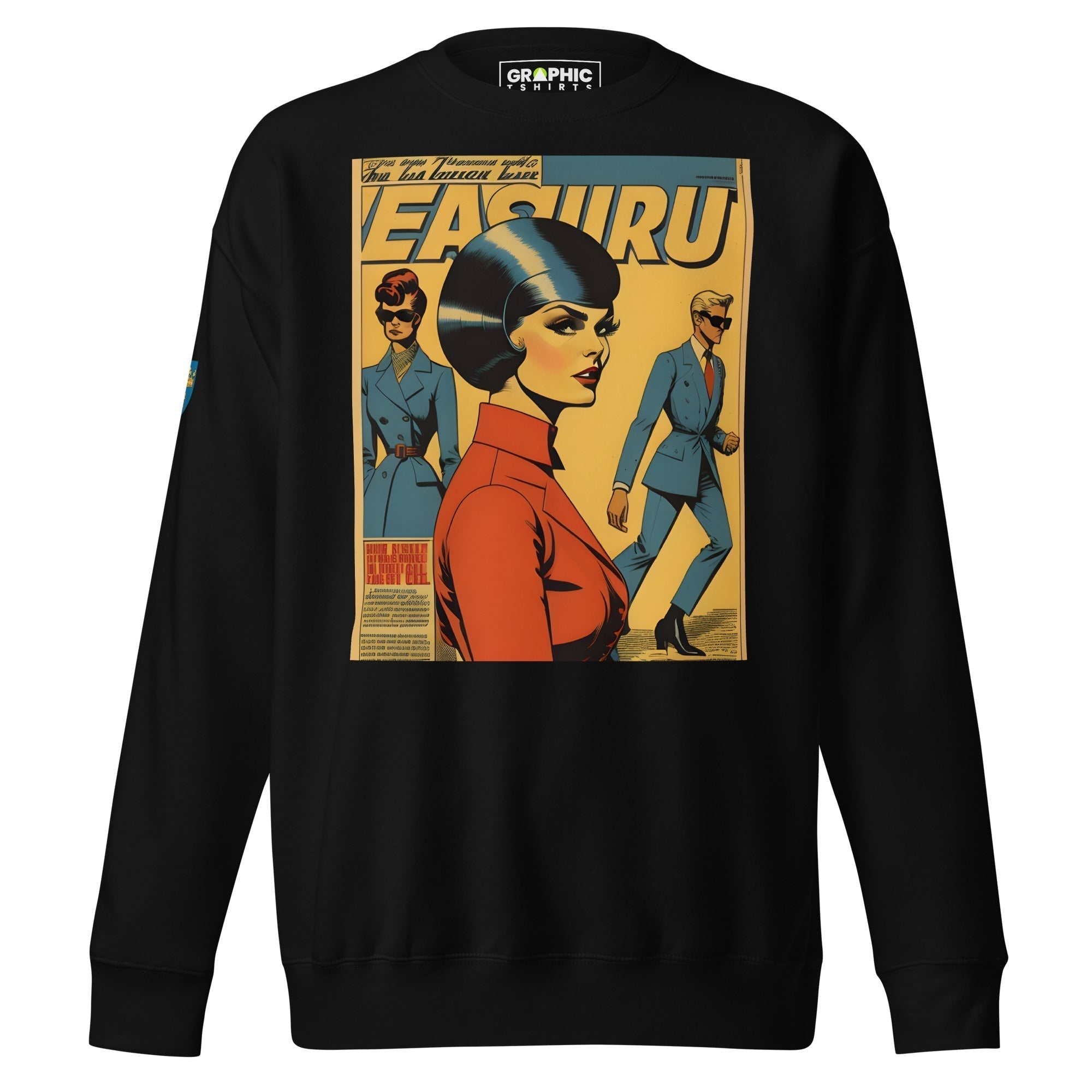 Unisex Premium Sweatshirt - Swedish Vintage Fashion Series v.13 - GRAPHIC T-SHIRTS