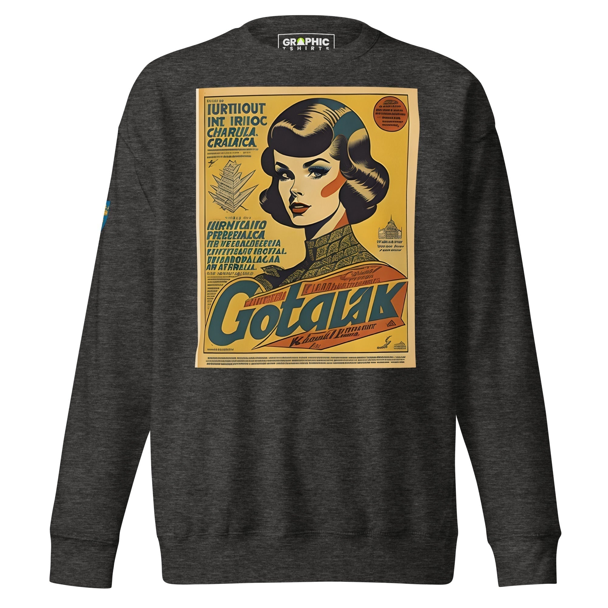 Unisex Premium Sweatshirt - Swedish Vintage Fashion Series v.16 - GRAPHIC T-SHIRTS