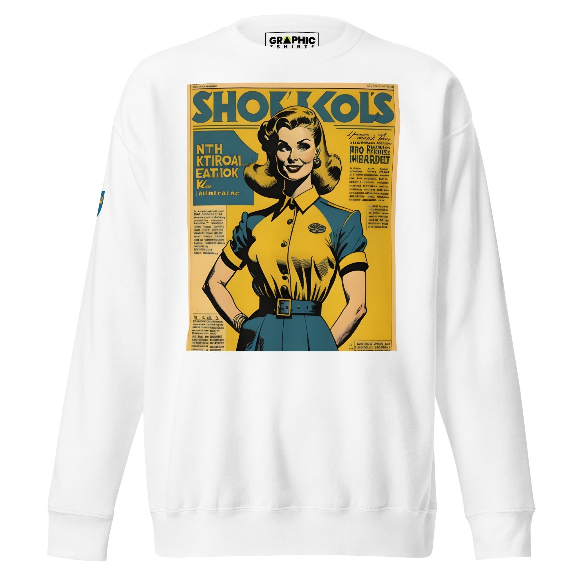 Unisex Premium Sweatshirt - Swedish Vintage Fashion Series v.18 - GRAPHIC T-SHIRTS