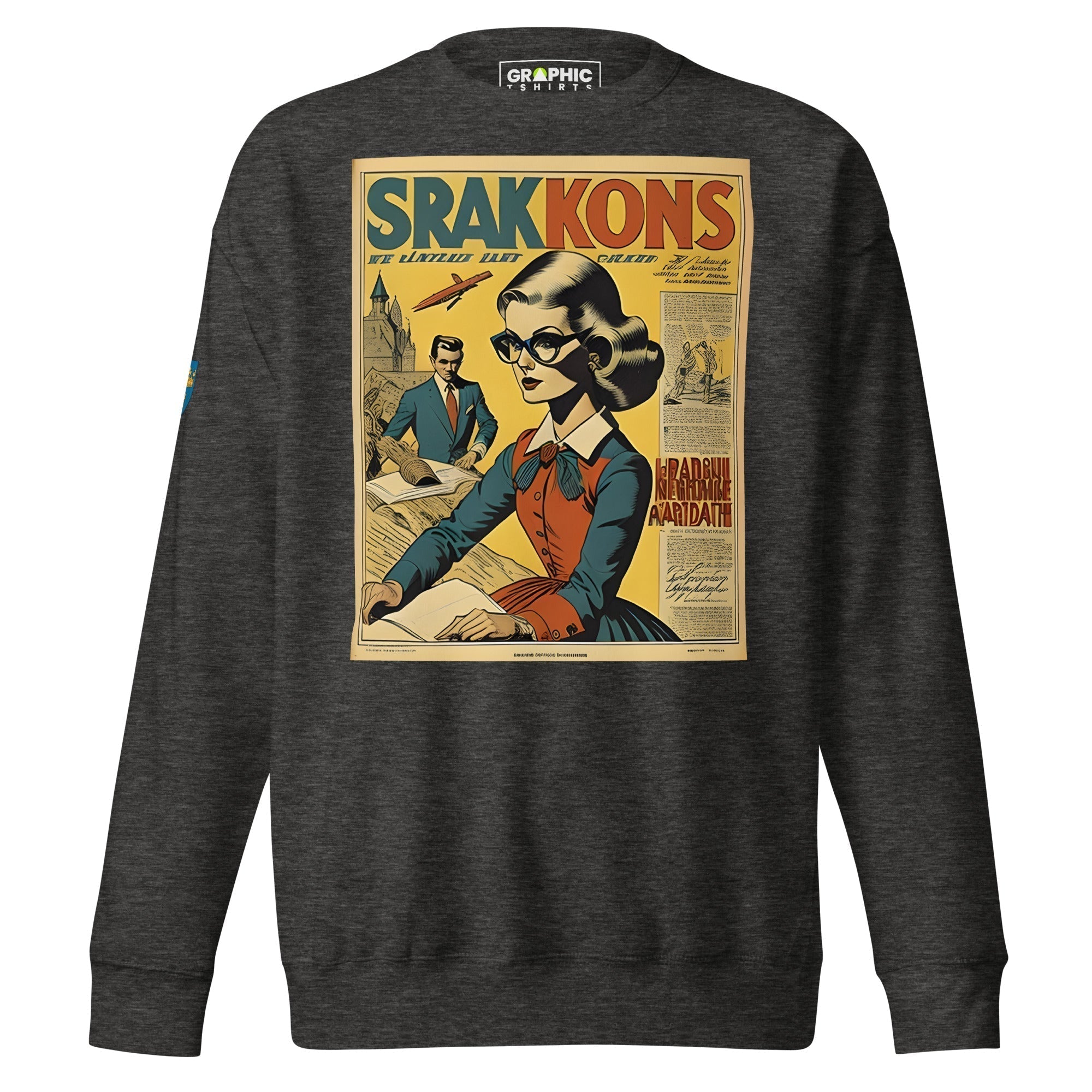 Unisex Premium Sweatshirt - Swedish Vintage Fashion Series v.19 - GRAPHIC T-SHIRTS