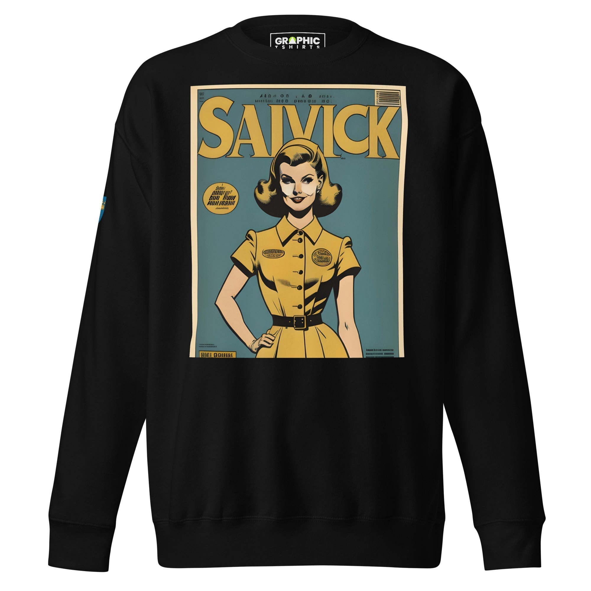 Unisex Premium Sweatshirt - Swedish Vintage Fashion Series v.22 - GRAPHIC T-SHIRTS