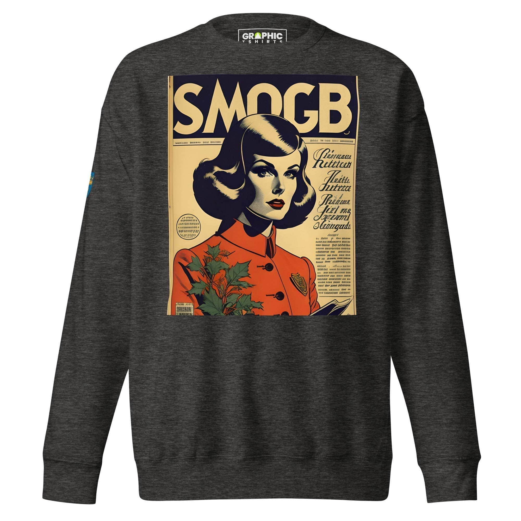 Unisex Premium Sweatshirt - Swedish Vintage Fashion Series v.24 - GRAPHIC T-SHIRTS