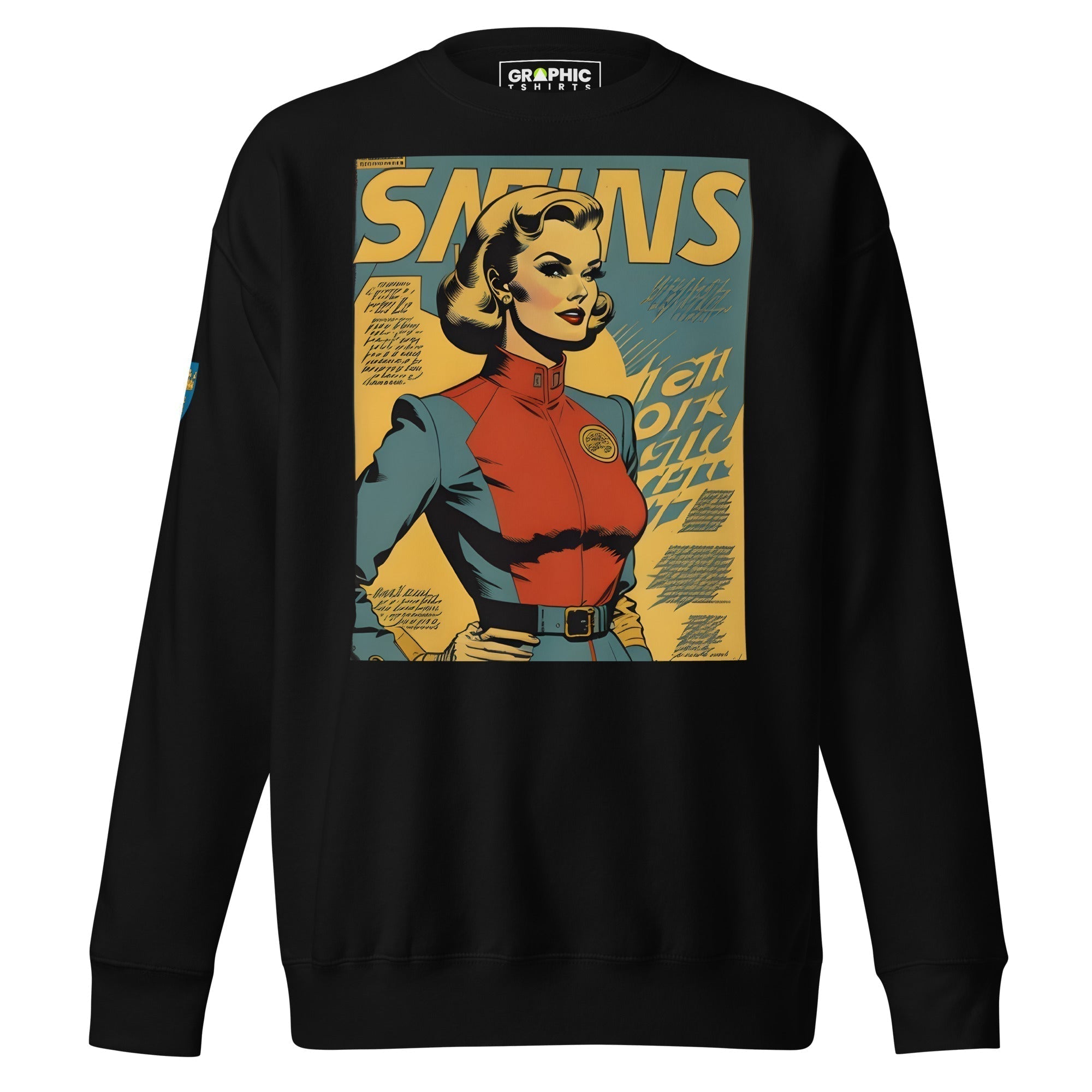 Unisex Premium Sweatshirt - Swedish Vintage Fashion Series v.26 - GRAPHIC T-SHIRTS