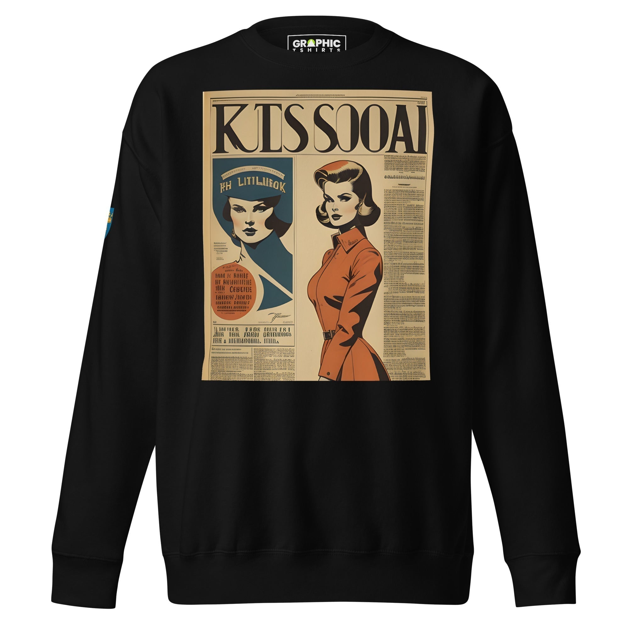 Unisex Premium Sweatshirt - Swedish Vintage Fashion Series v.29 - GRAPHIC T-SHIRTS