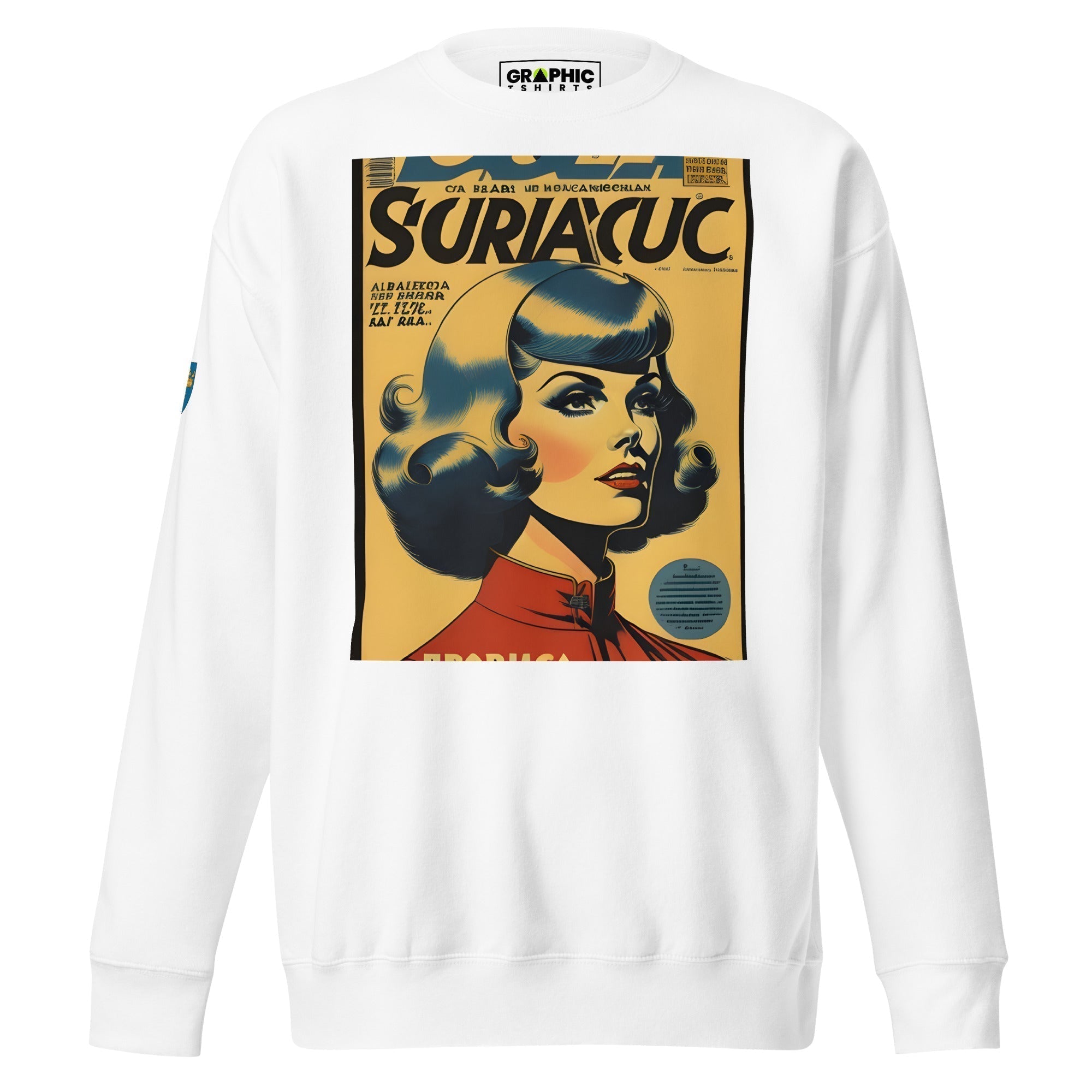 Unisex Premium Sweatshirt - Swedish Vintage Fashion Series v.31 - GRAPHIC T-SHIRTS