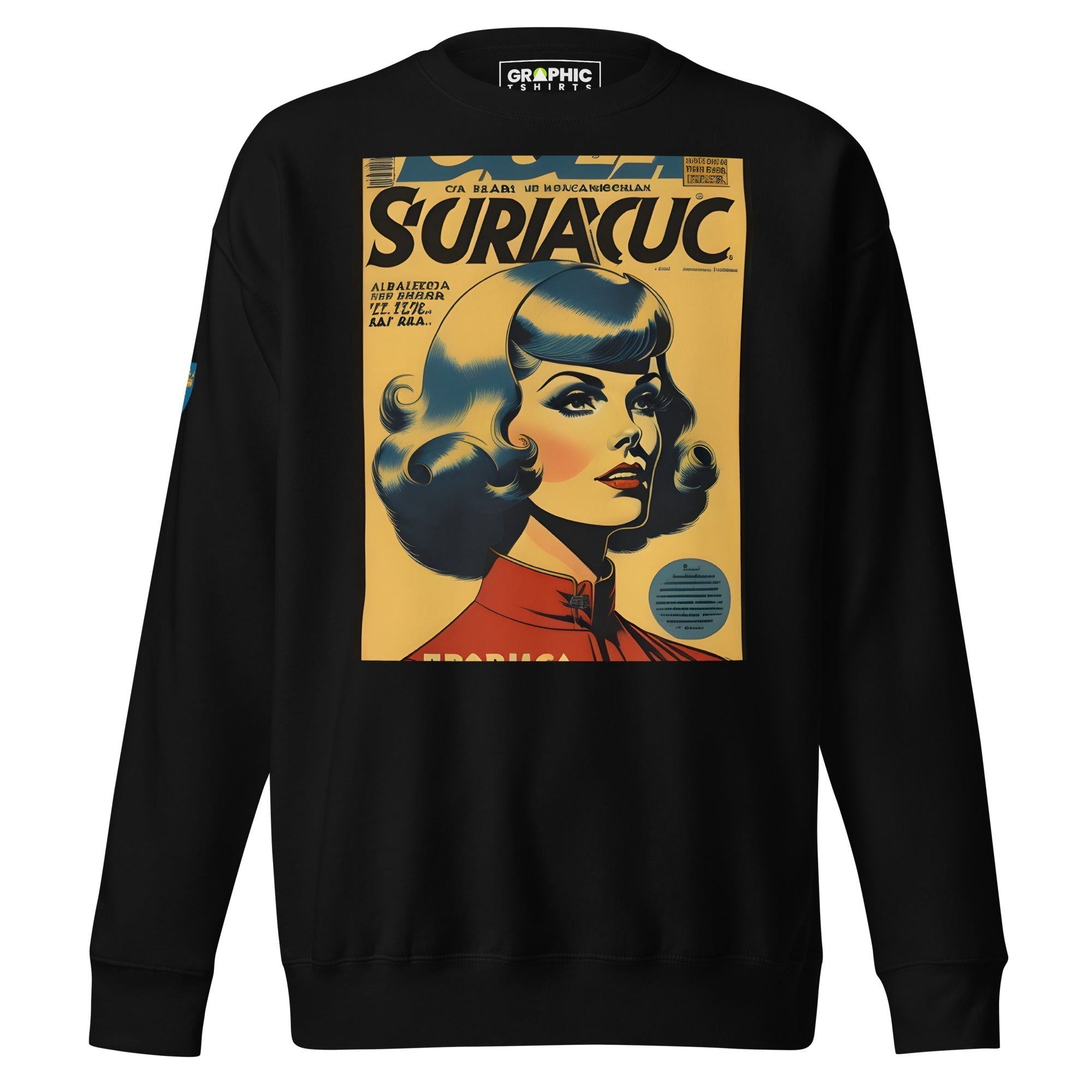 Unisex Premium Sweatshirt - Swedish Vintage Fashion Series v.31 - GRAPHIC T-SHIRTS