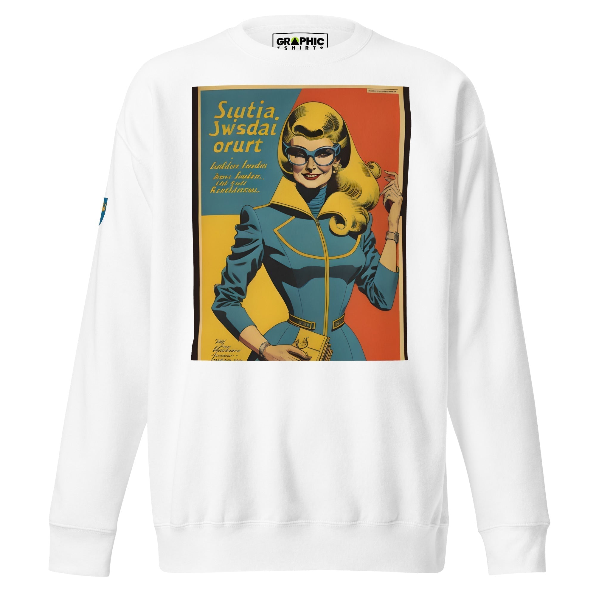 Unisex Premium Sweatshirt - Swedish Vintage Fashion Series v.33 - GRAPHIC T-SHIRTS