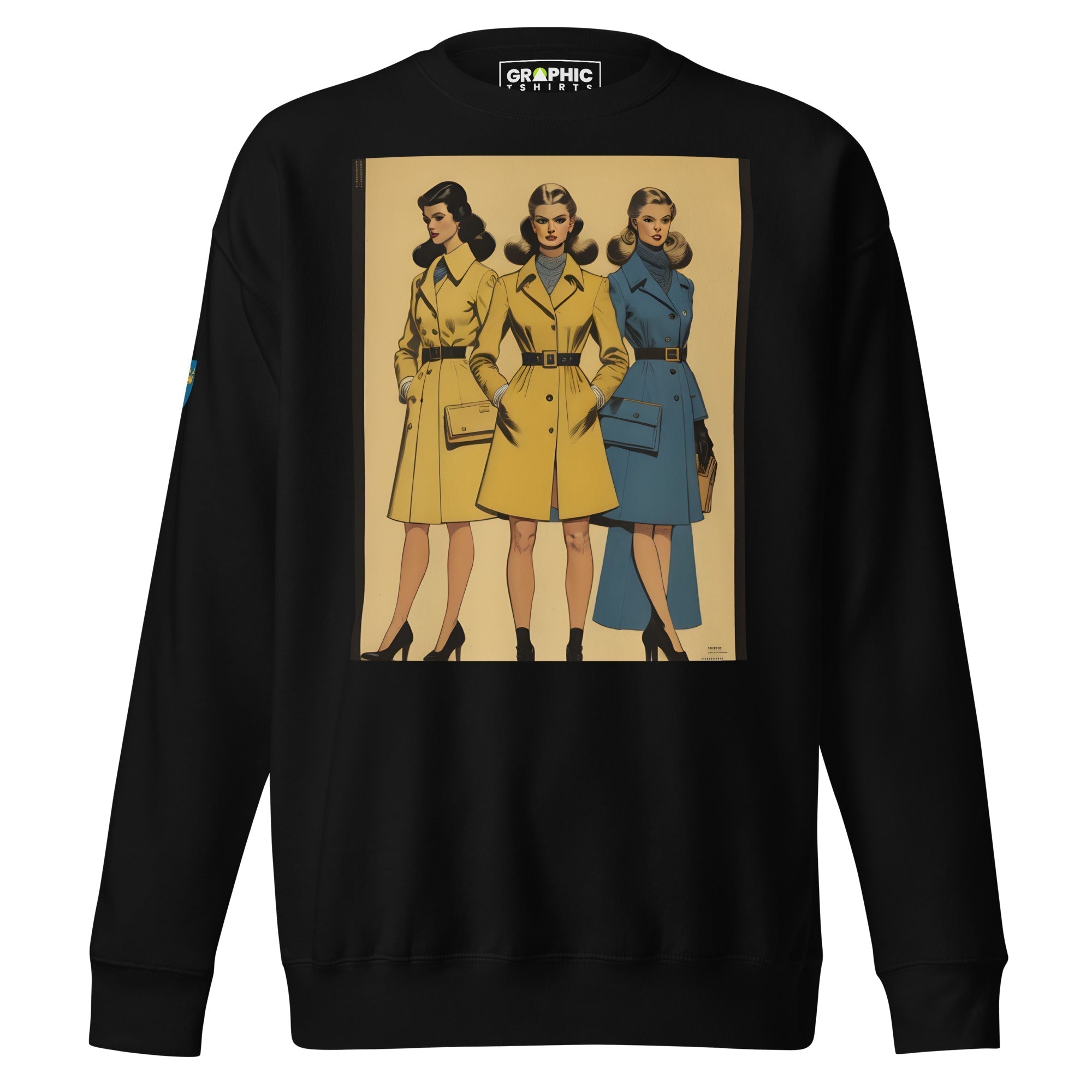 Unisex Premium Sweatshirt - Swedish Vintage Fashion Series v.37 - GRAPHIC T-SHIRTS