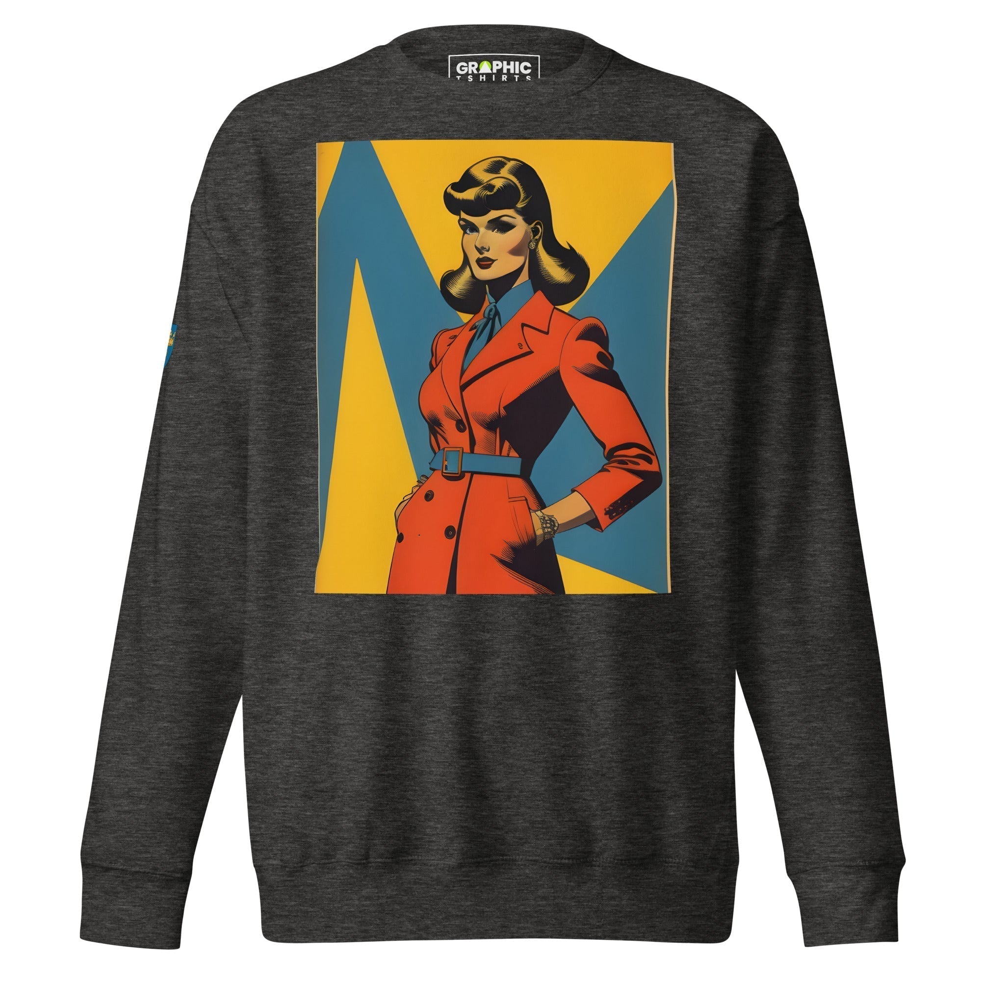Unisex Premium Sweatshirt - Swedish Vintage Fashion Series v.38 - GRAPHIC T-SHIRTS
