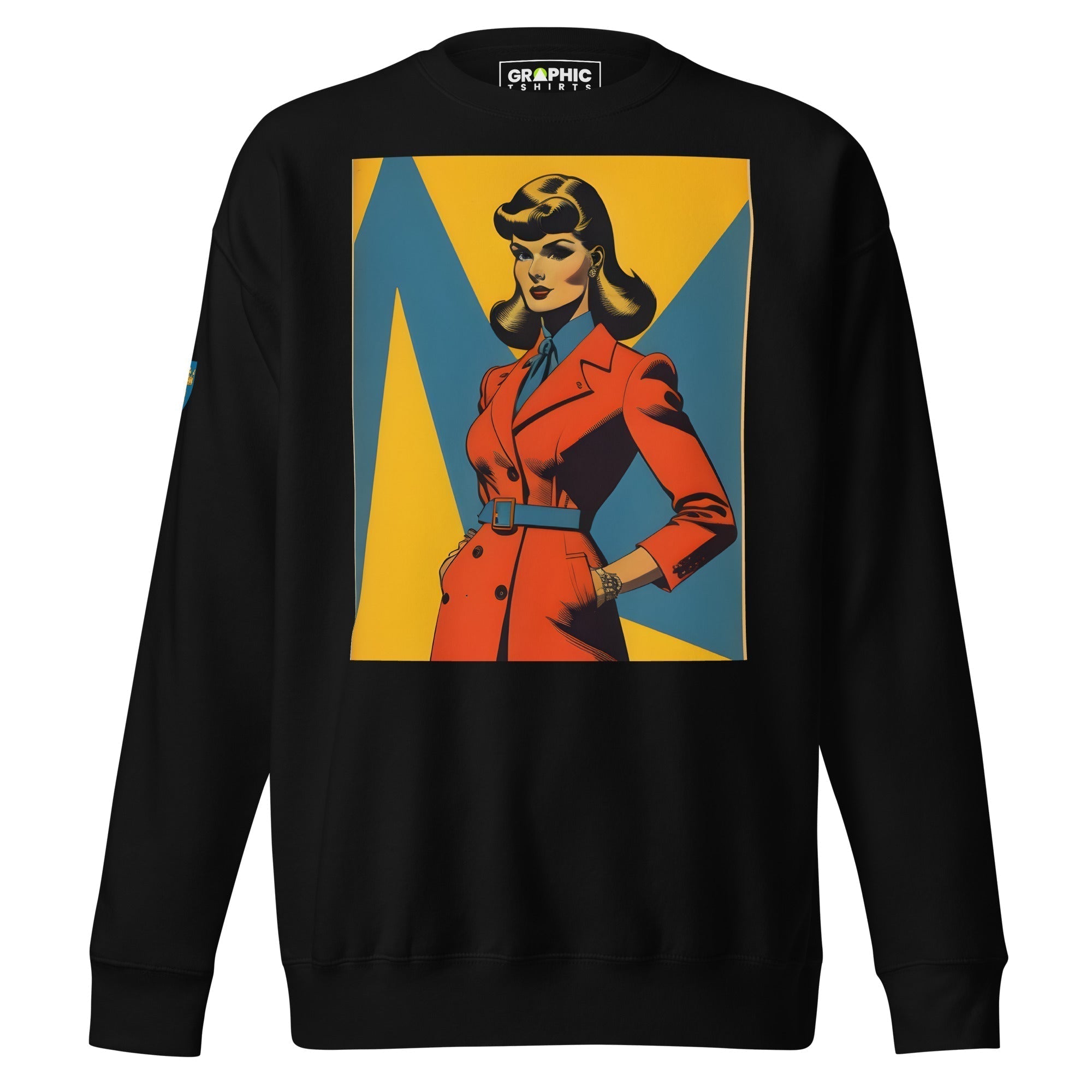 Unisex Premium Sweatshirt - Swedish Vintage Fashion Series v.38 - GRAPHIC T-SHIRTS