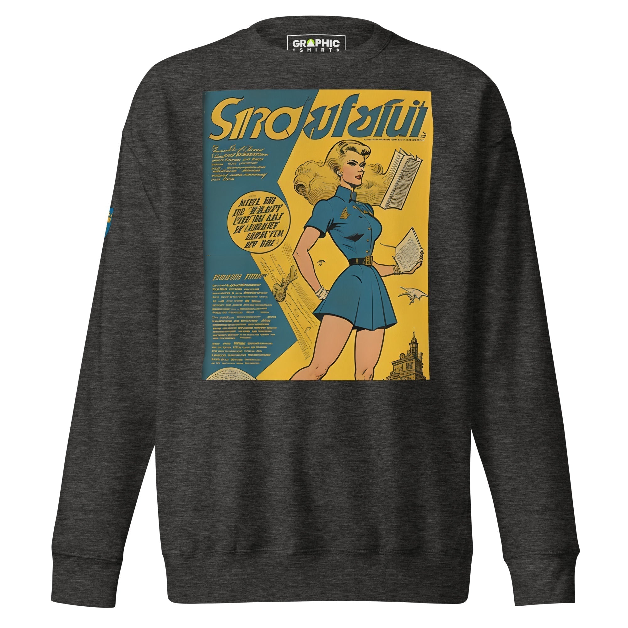 Unisex Premium Sweatshirt - Swedish Vintage Fashion Series v.40 - GRAPHIC T-SHIRTS