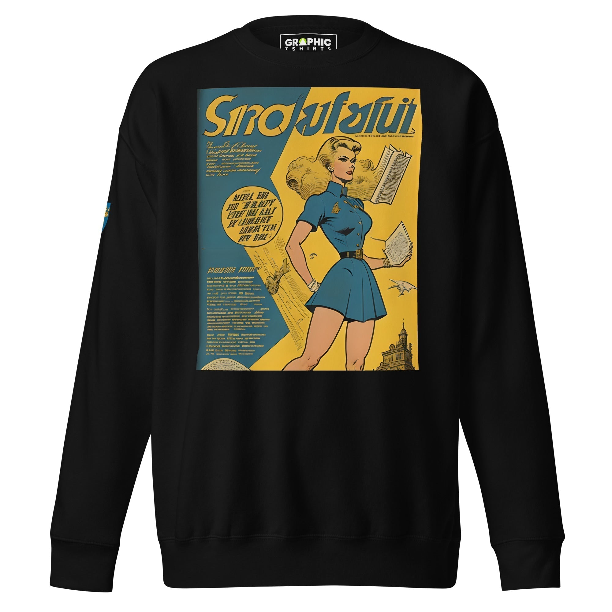 Unisex Premium Sweatshirt - Swedish Vintage Fashion Series v.40 - GRAPHIC T-SHIRTS
