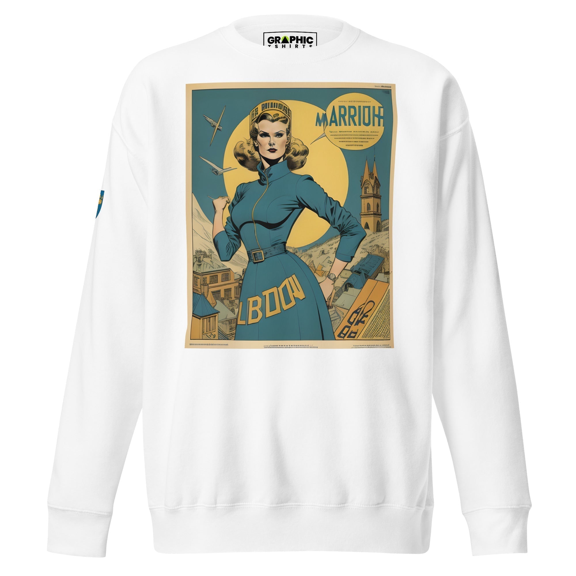 Unisex Premium Sweatshirt - Swedish Vintage Fashion Series v.46 - GRAPHIC T-SHIRTS