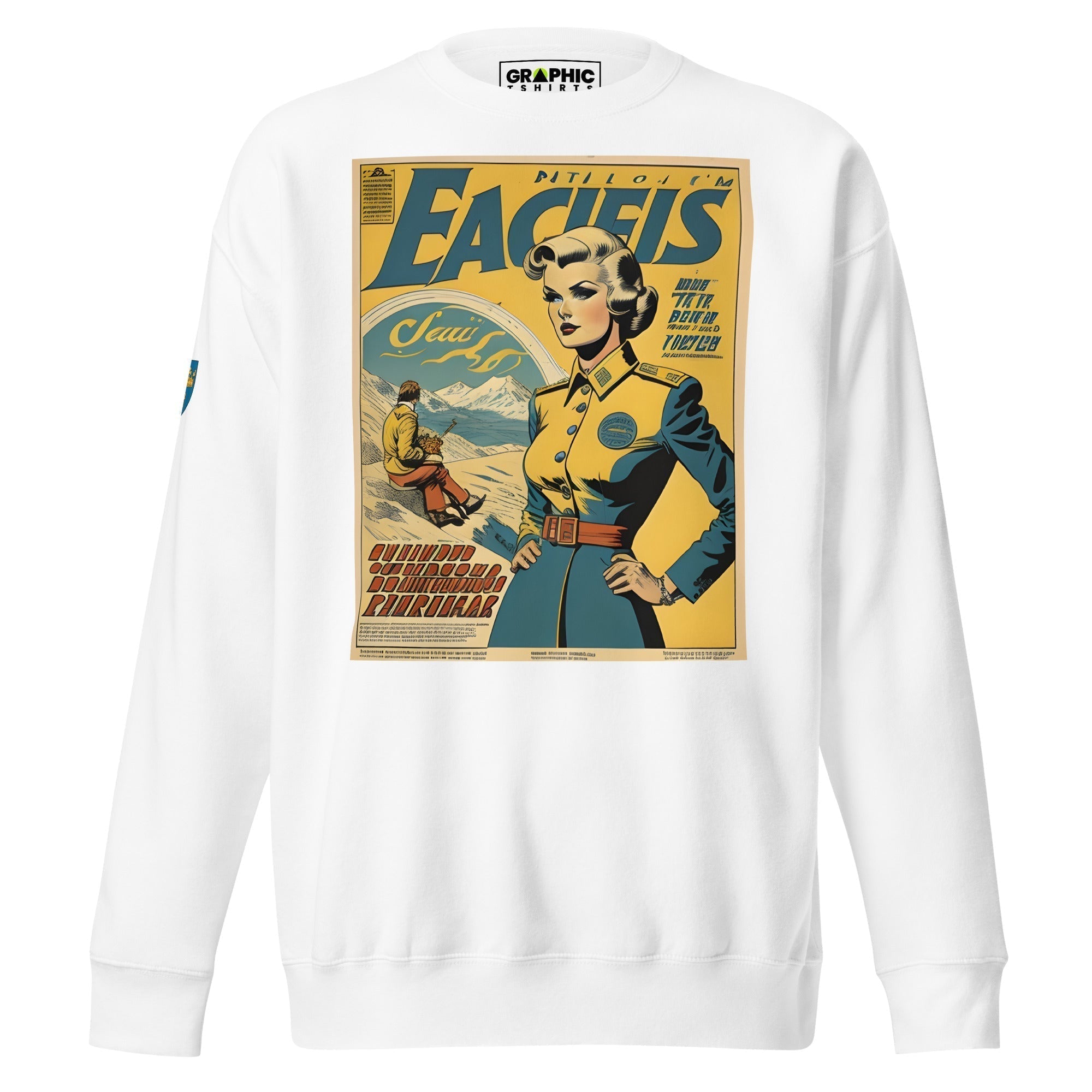 Unisex Premium Sweatshirt - Swedish Vintage Fashion Series v.48 - GRAPHIC T-SHIRTS