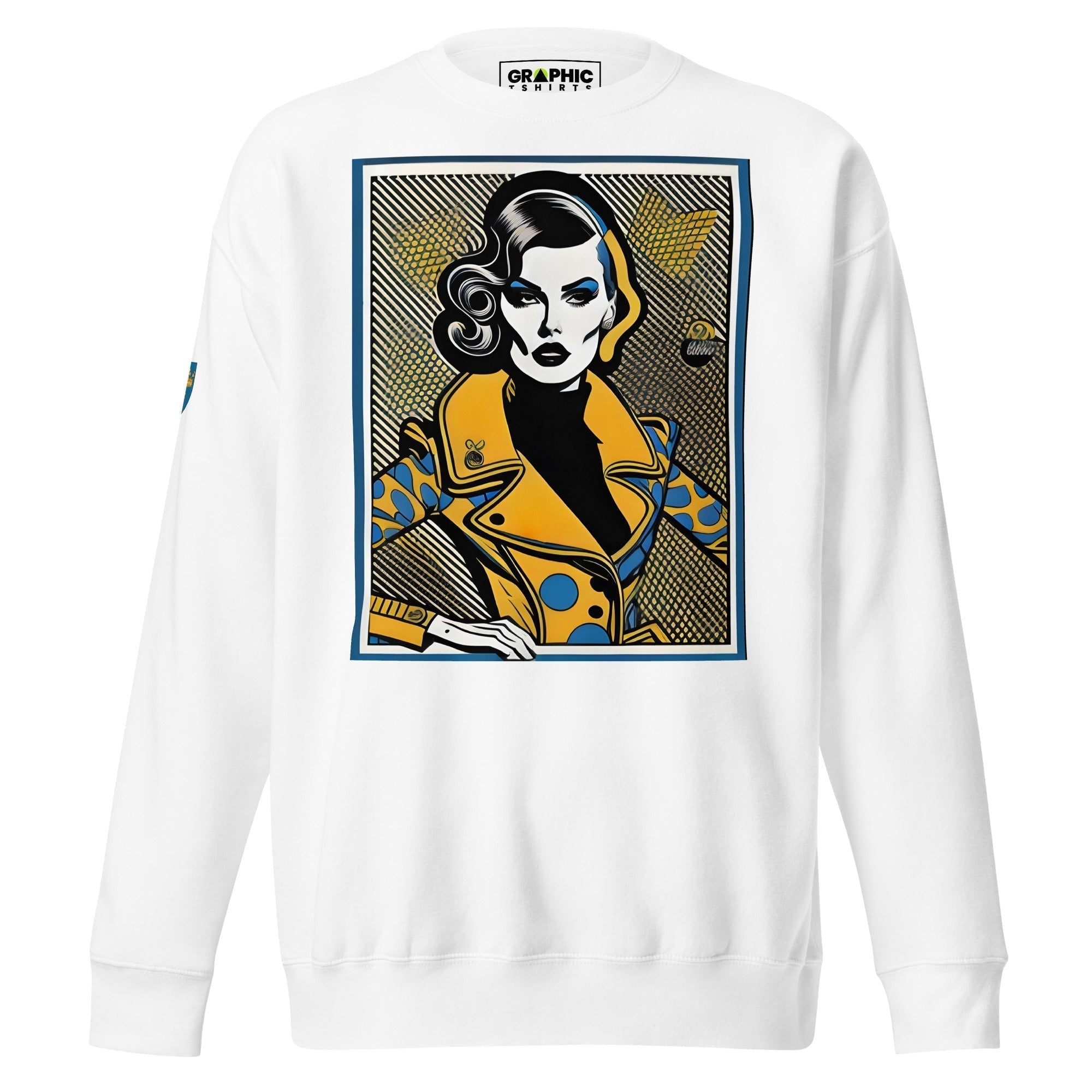 Unisex Premium Sweatshirt - Swedish Vintage Fashion Series v.85 - GRAPHIC T-SHIRTS