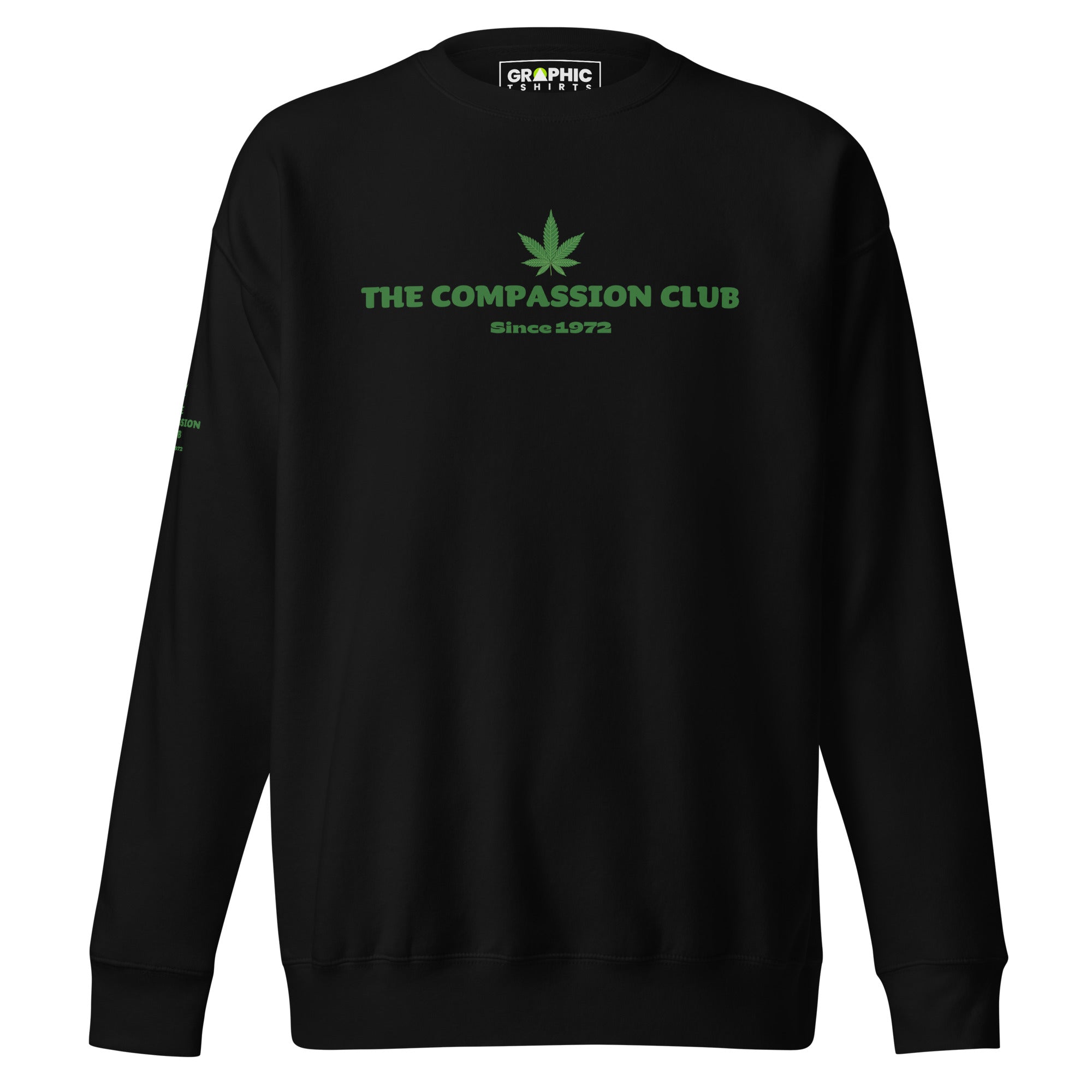 Unisex Premium Sweatshirt - The Compassion Club Since 1972 - GRAPHIC T-SHIRTS