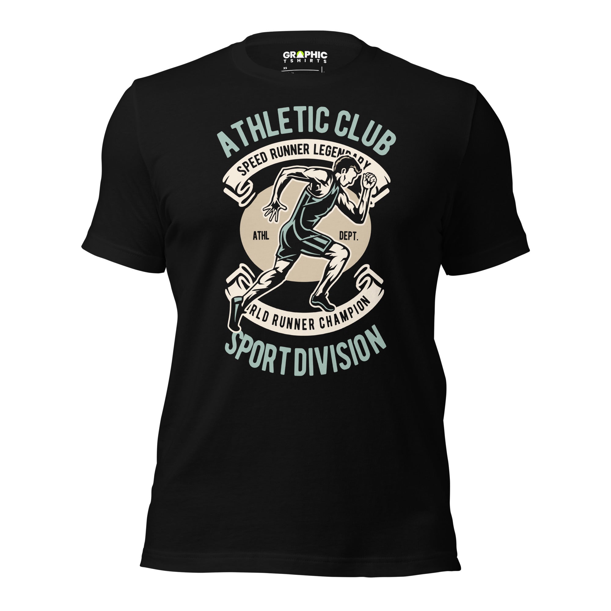 Unisex Staple T-Shirt - Athletic Club Sport Division Speed Runner Legendary World Runner Champion - GRAPHIC T-SHIRTS