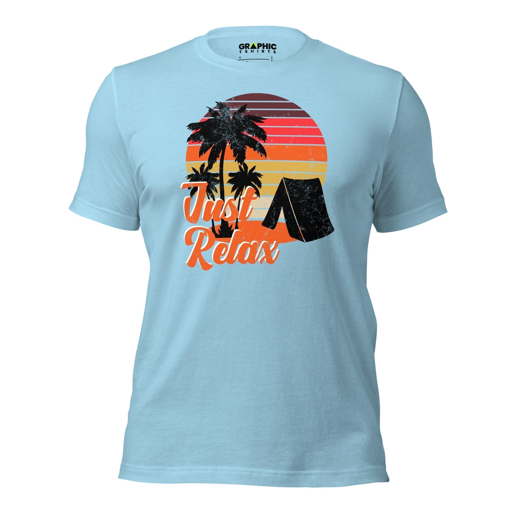 Unisex Staple T-Shirt - Just Relax Sunset Camping - GRAPHIC T-SHIRTS