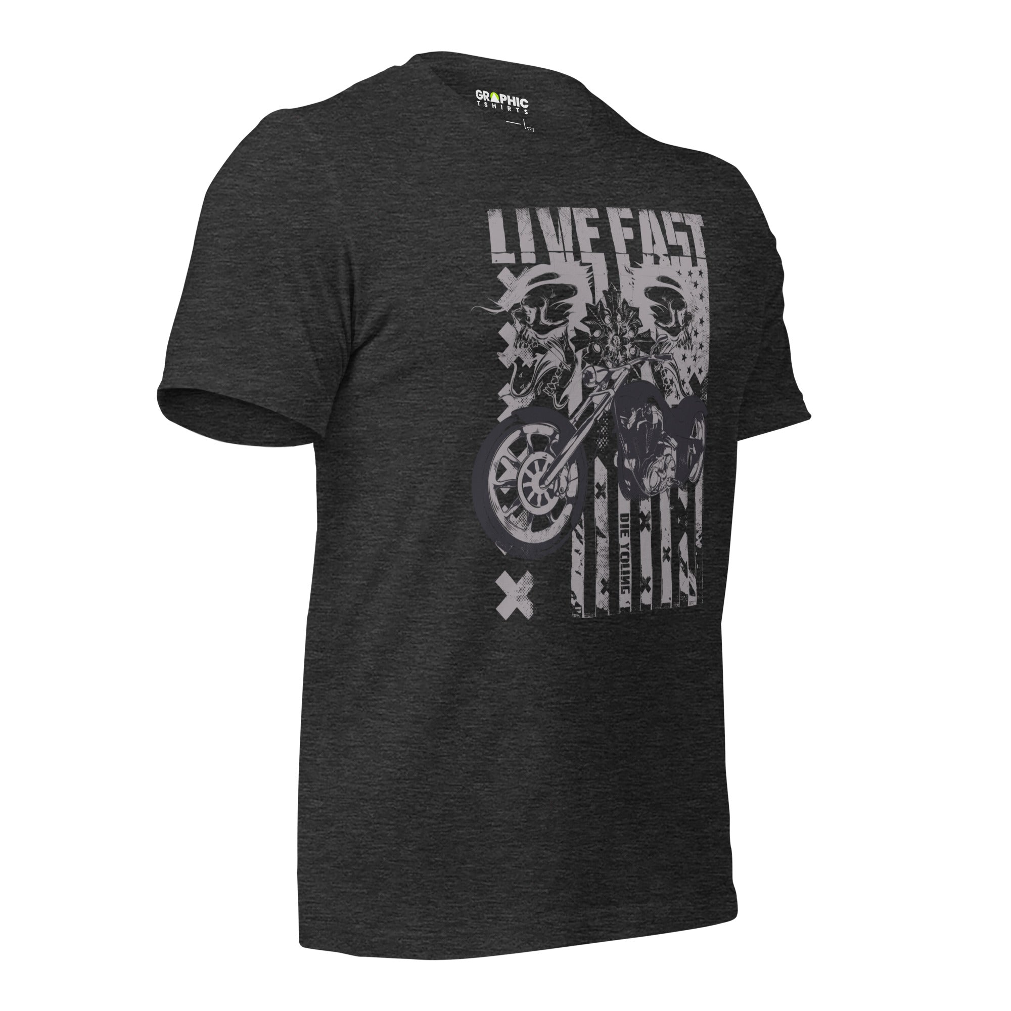 Unisex Staple T-Shirt - Live Fast Motorcycle - GRAPHIC T-SHIRTS