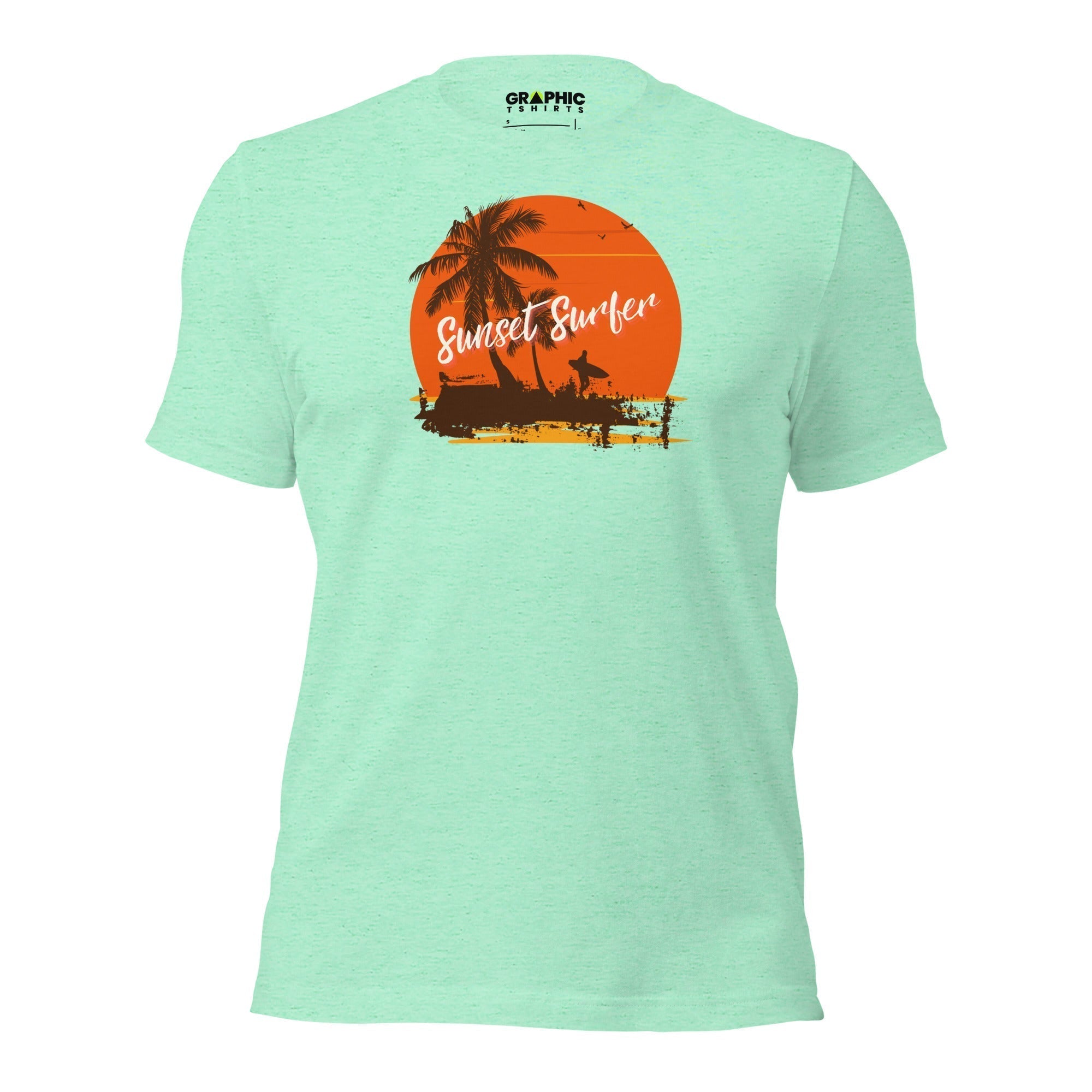 Unisex Staple T-Shirt - Sunset Surfer - GRAPHIC T-SHIRTS