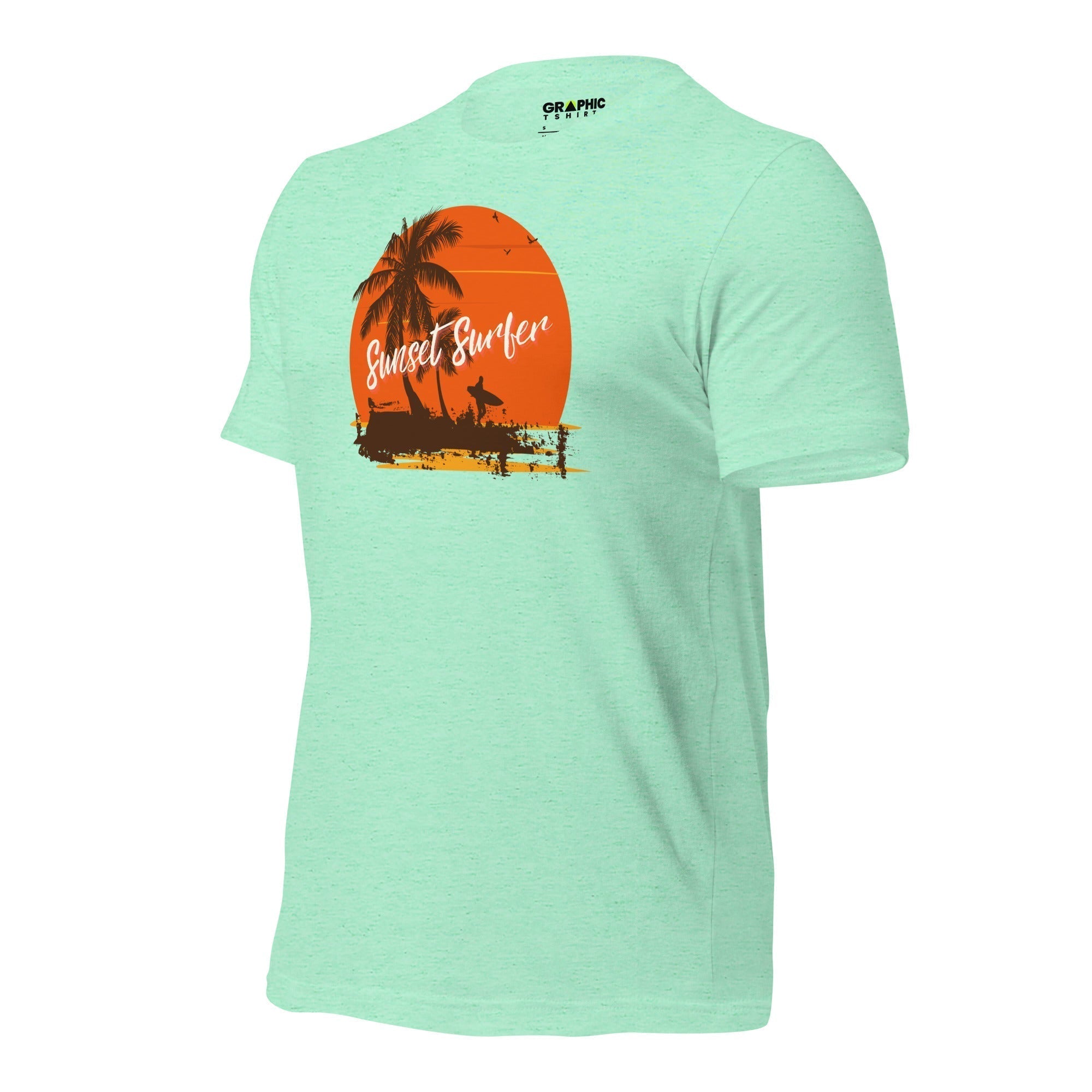 Unisex Staple T-Shirt - Sunset Surfer - GRAPHIC T-SHIRTS