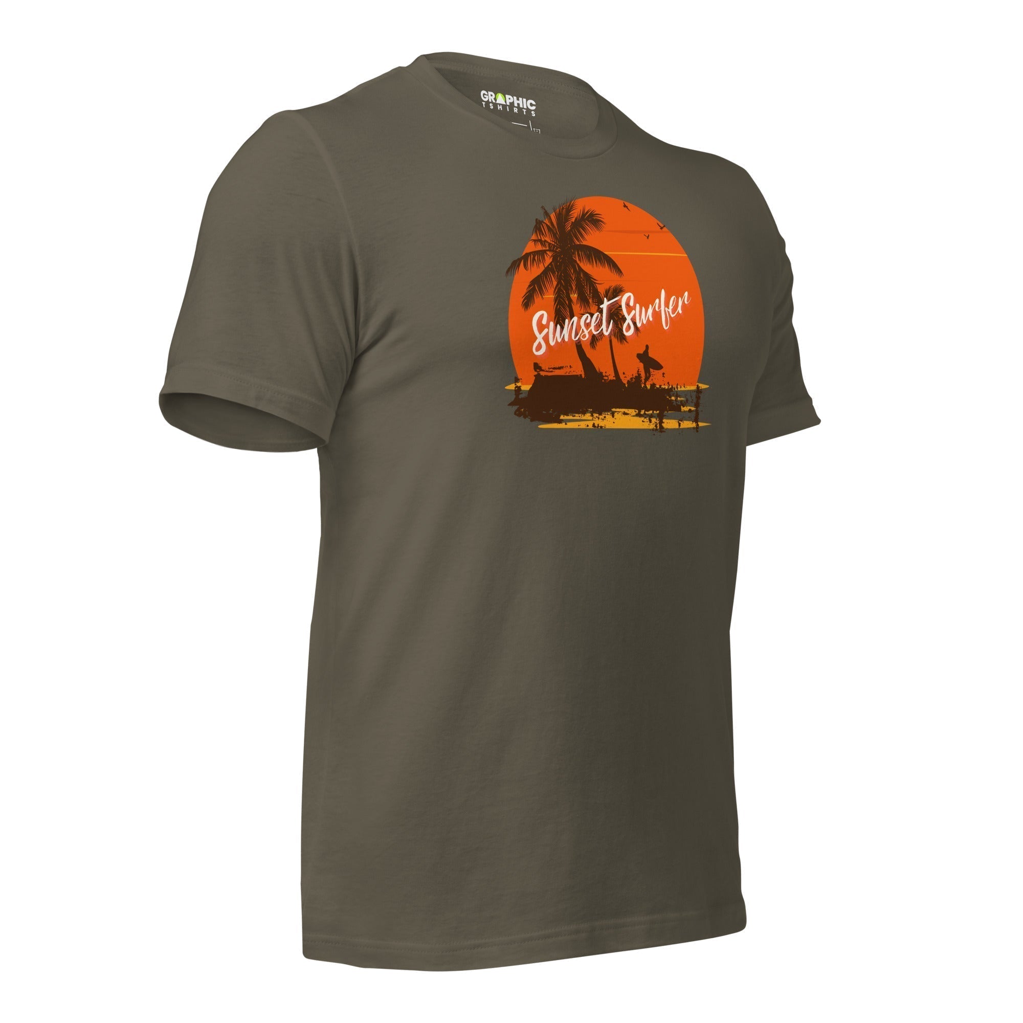 Unisex Staple T-Shirt - Sunset Surfer - GRAPHIC T-SHIRTS