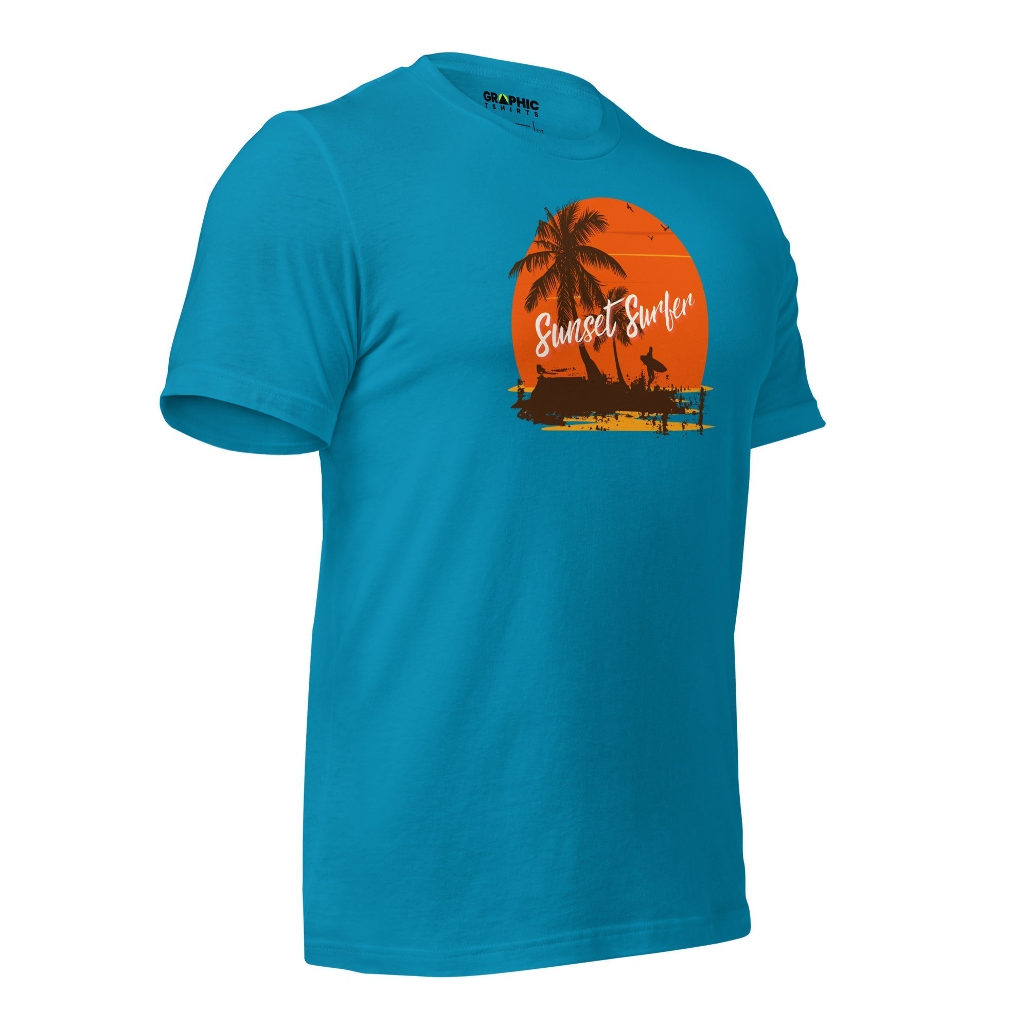 Unisex Staple T-Shirt - Sunset Surfer - GRAPHIC T-SHIRTS