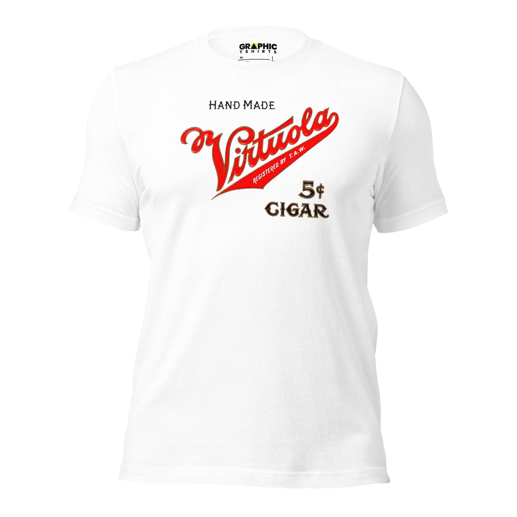 Unisex Staple T-Shirt - Virtuola Vintage Cigar 5 Cents - GRAPHIC T-SHIRTS