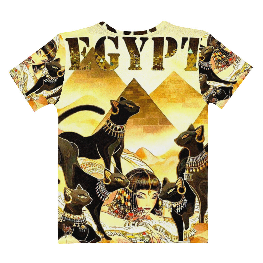 Women's All-Over Print Crew Neck T-Shirt - Egypt - GRAPHIC T-SHIRTS