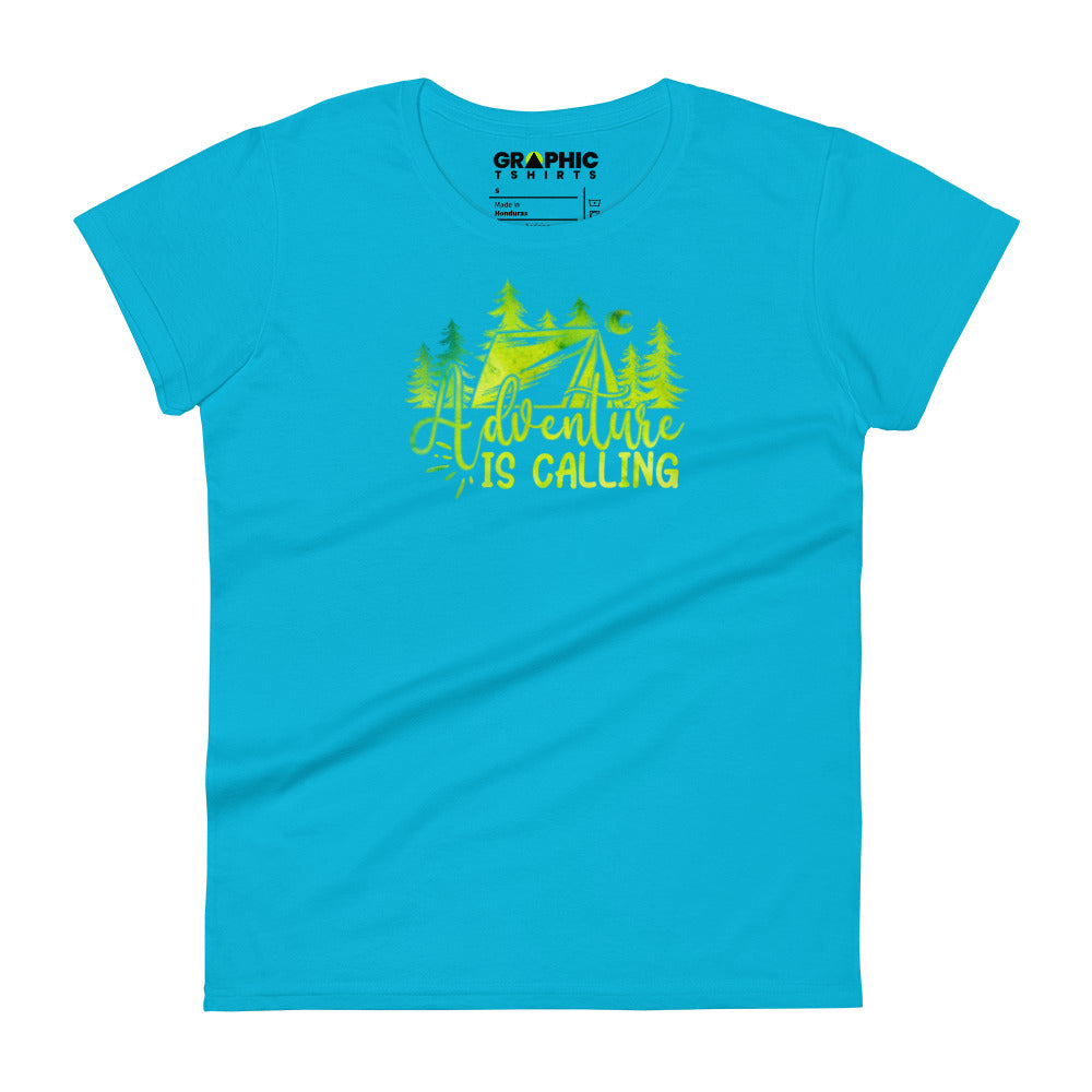 Women's Fashion Fit T-Shirt - Adventure Is Calling - GRAPHIC T-SHIRTS