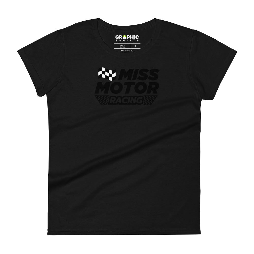 Women's Fashion Fit T-Shirt - Miss Motor Racing - GRAPHIC T-SHIRTS