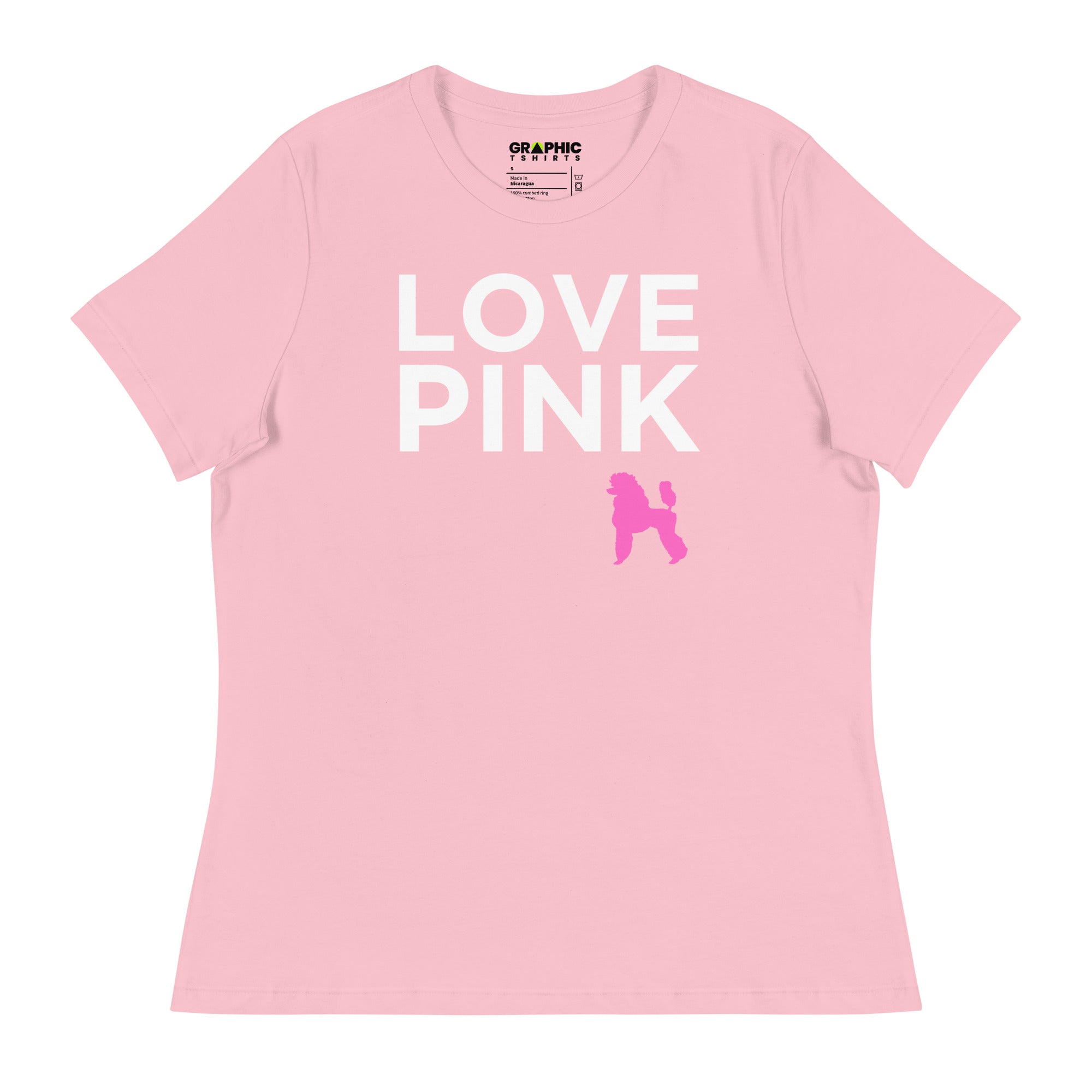 Women's Relaxed T-Shirt - Love Pink - GRAPHIC T-SHIRTS