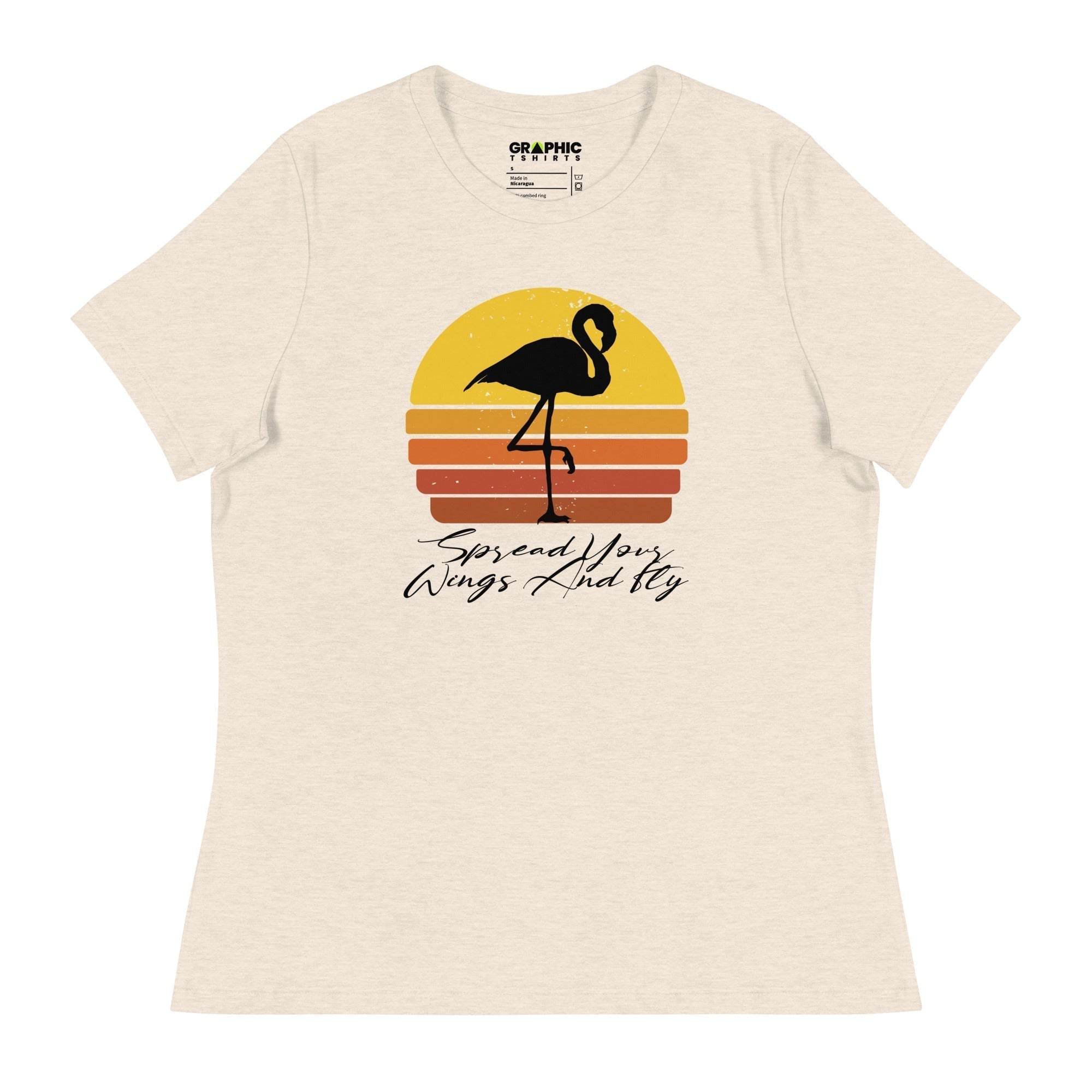 Women's Relaxed T-Shirt - Spread Your Wings And Fly - GRAPHIC T-SHIRTS