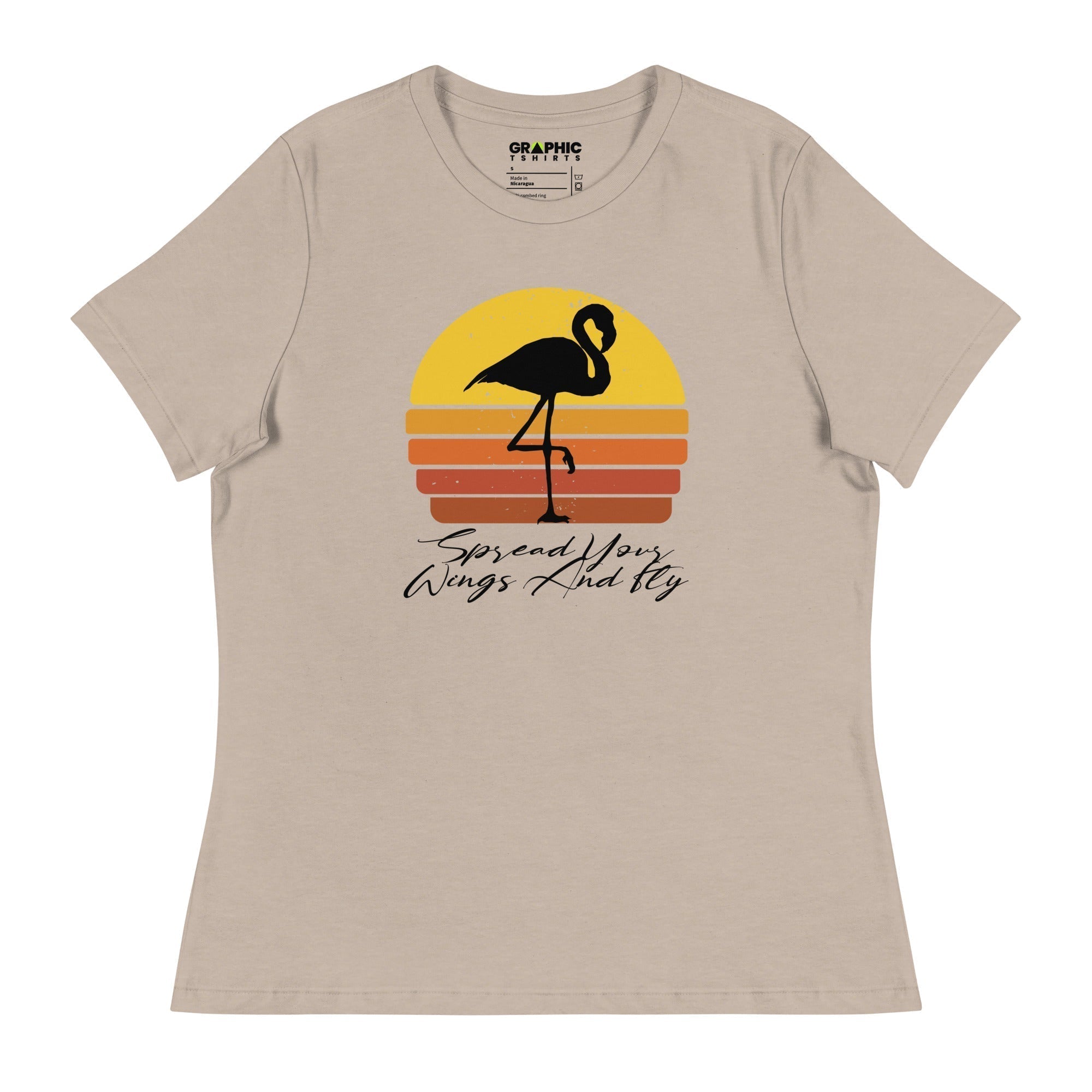 Women's Relaxed T-Shirt - Spread Your Wings And Fly - GRAPHIC T-SHIRTS