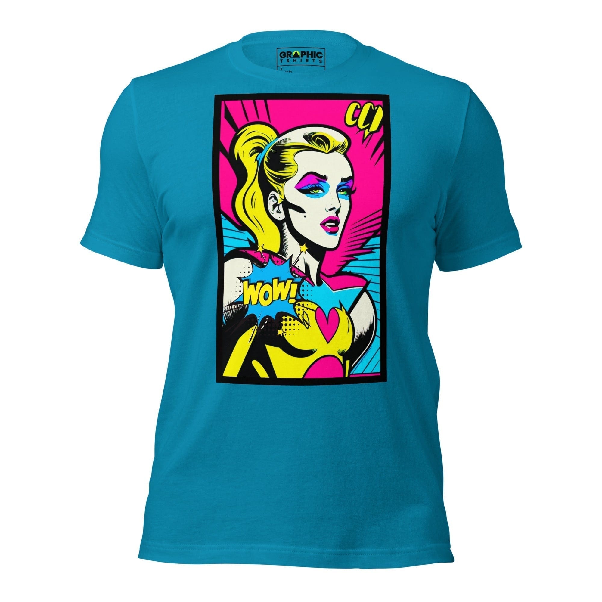 GRAPHIC T-SHIRTS Aqua / S Unisex Crew Neck T-Shirt - Bionic Blonde