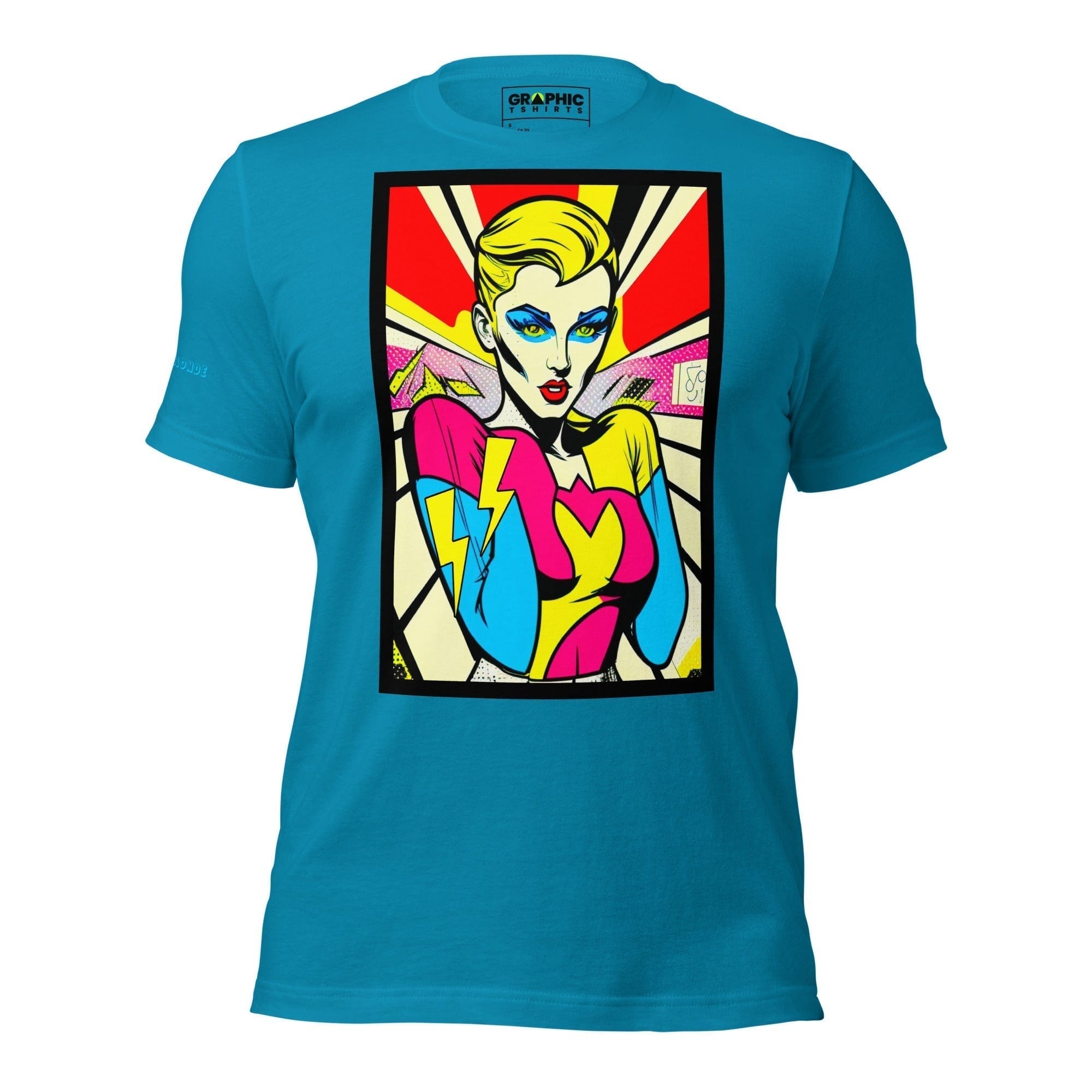 GRAPHIC T-SHIRTS Aqua / S Unisex Crew Neck T-Shirt - Bionic Blonde