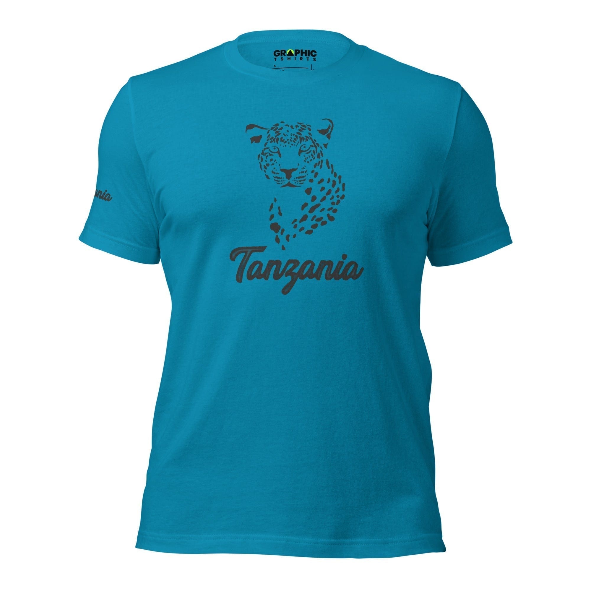 GRAPHIC T-SHIRTS Aqua / S Unisex Crew Neck T-Shirt - Tanzania