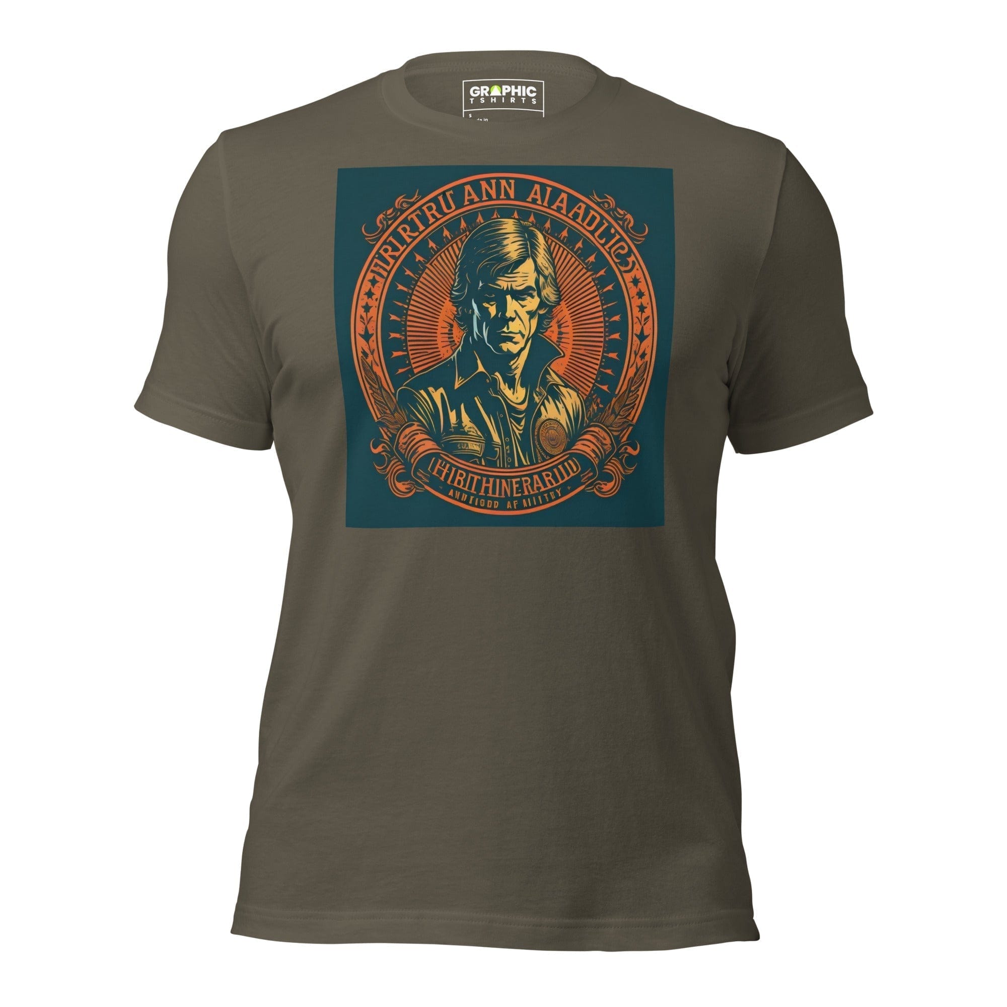 GRAPHIC T-SHIRTS Army / S Unisex Crew Neck T-Shirt - American Vagabond Series v.8