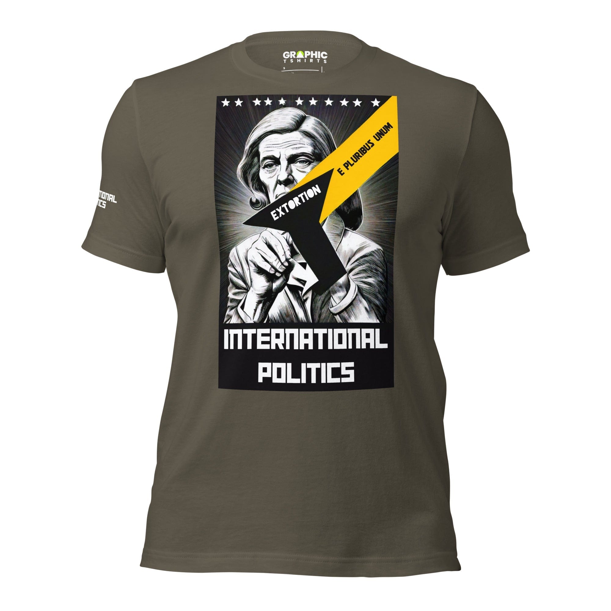 GRAPHIC T-SHIRTS Army / S Unisex Crew Neck T-Shirt - International Politics