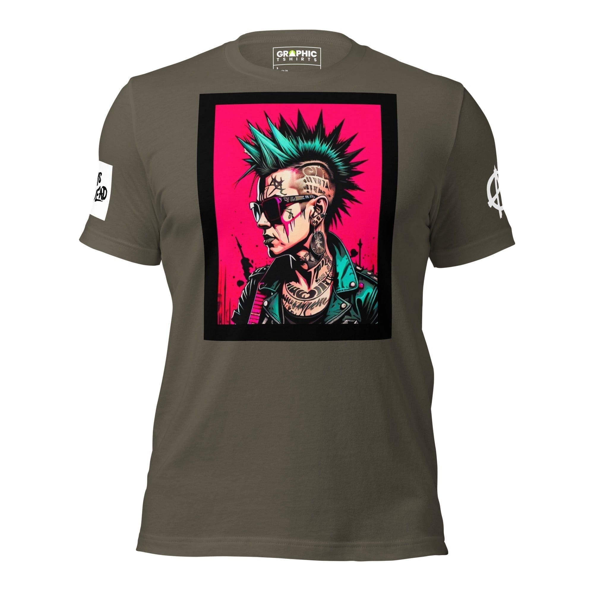 GRAPHIC T-SHIRTS Army / S Unisex Crew Neck T-Shirt - Punk Rock Series Sector 15